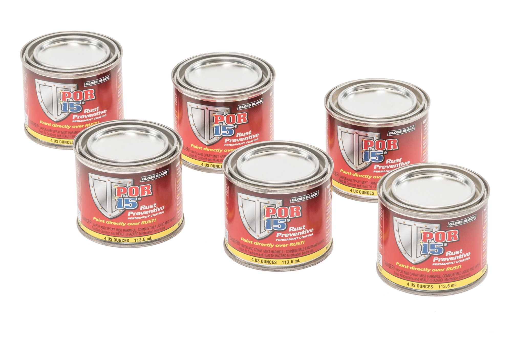 Por-15 45006 Rust Preventive Coating in Gloss Black (6qty 4oz.)