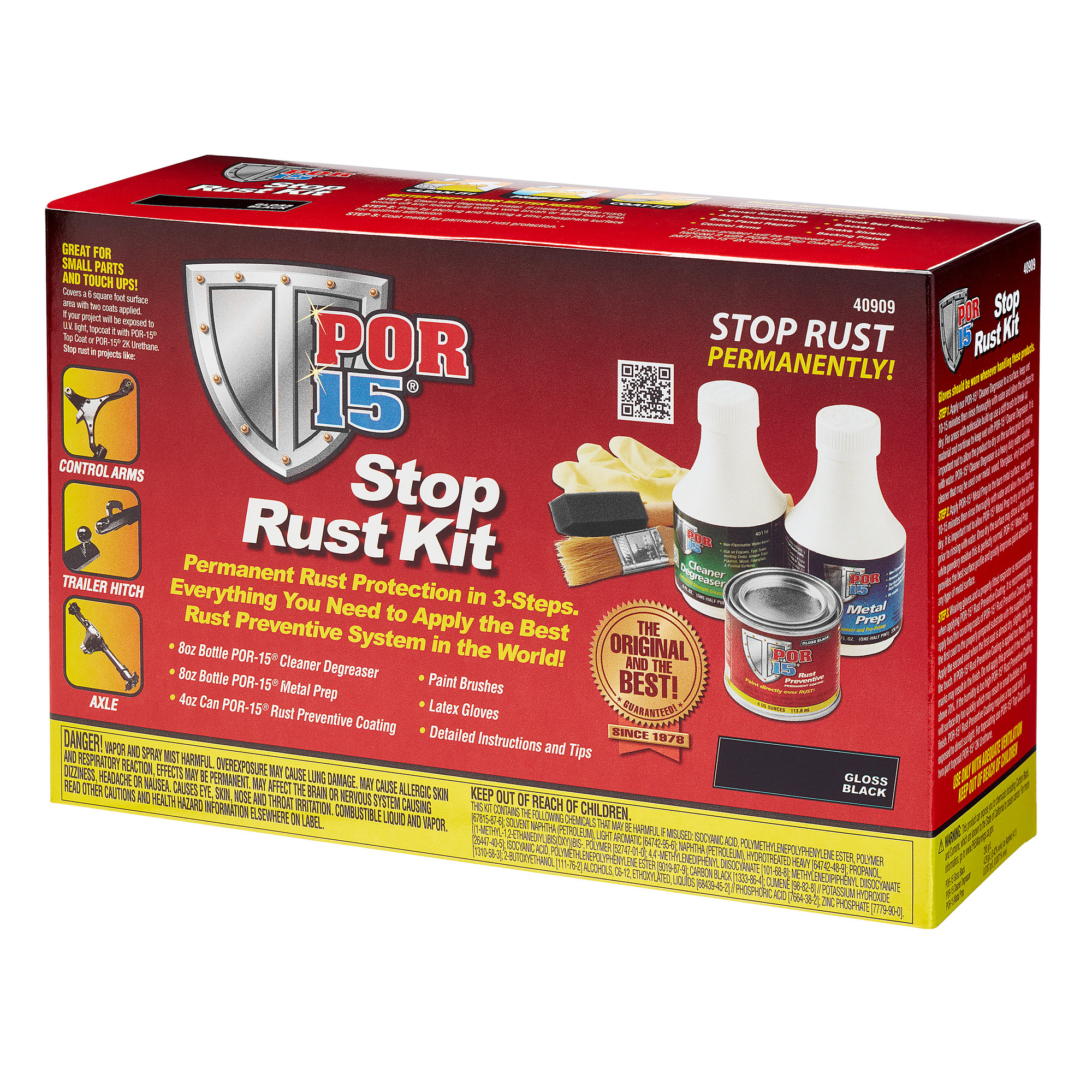 Stop Rust Kit Black  POR-15 40909 