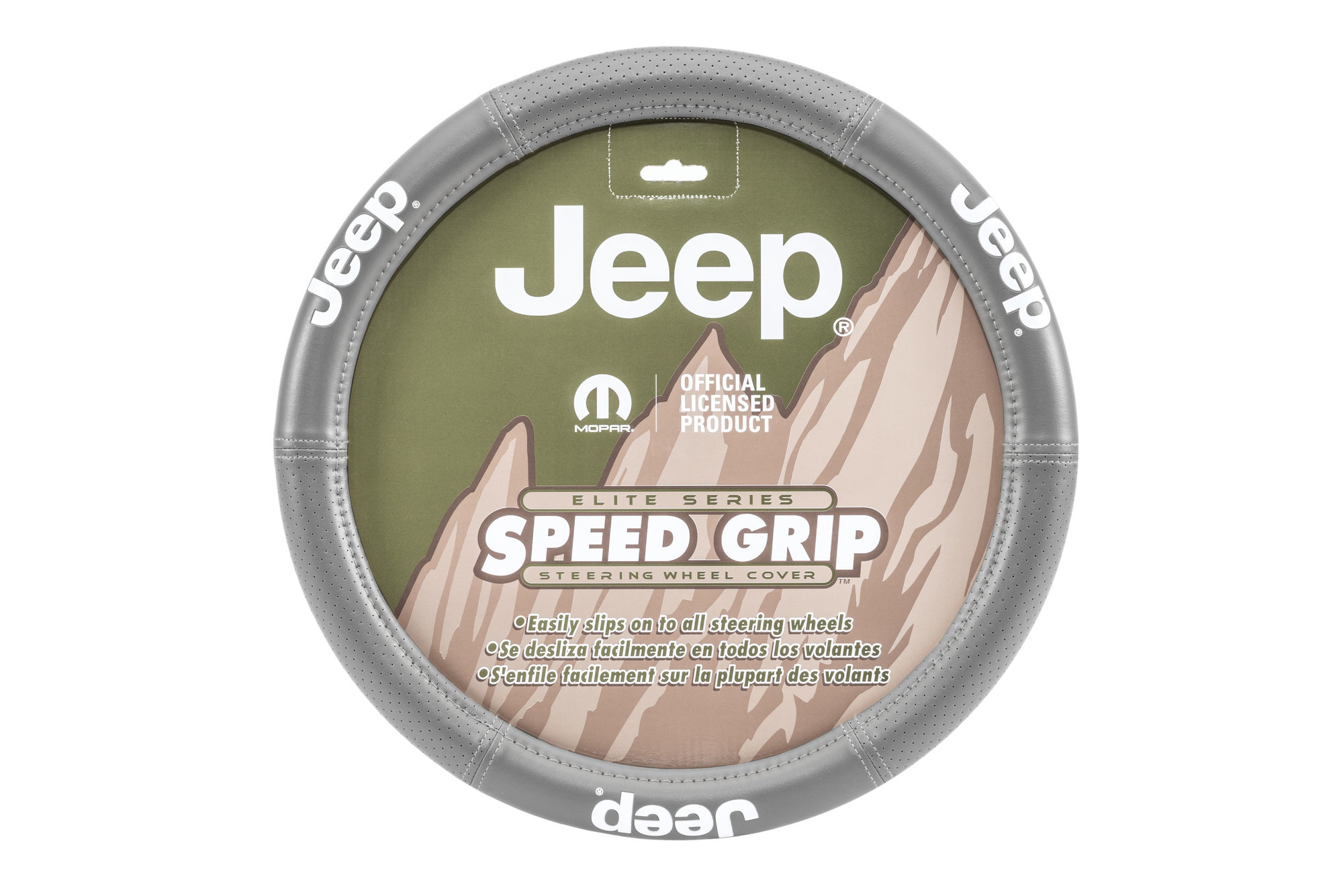 Plasticolor Elite Series Jeep Logo Steering Wheel Cover