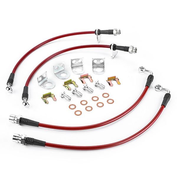 Power Stop Stainless Steel Front & Rear Brake Hose Kit for 07-18 Jeep  Wrangler JK | Quadratec