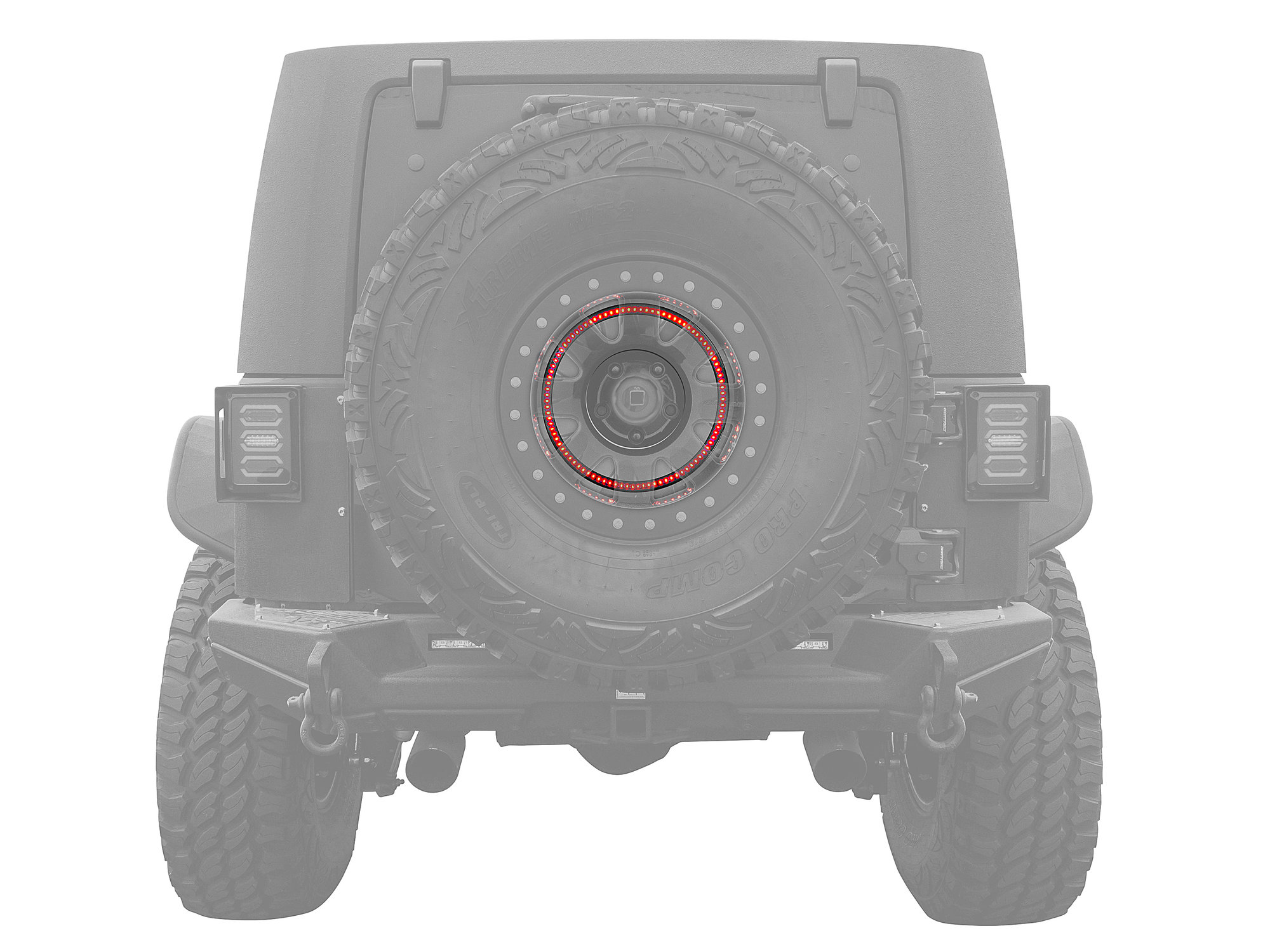 Pro Comp 76508 LED Circular 3rd Brake Light for 7618 Jeep CJ