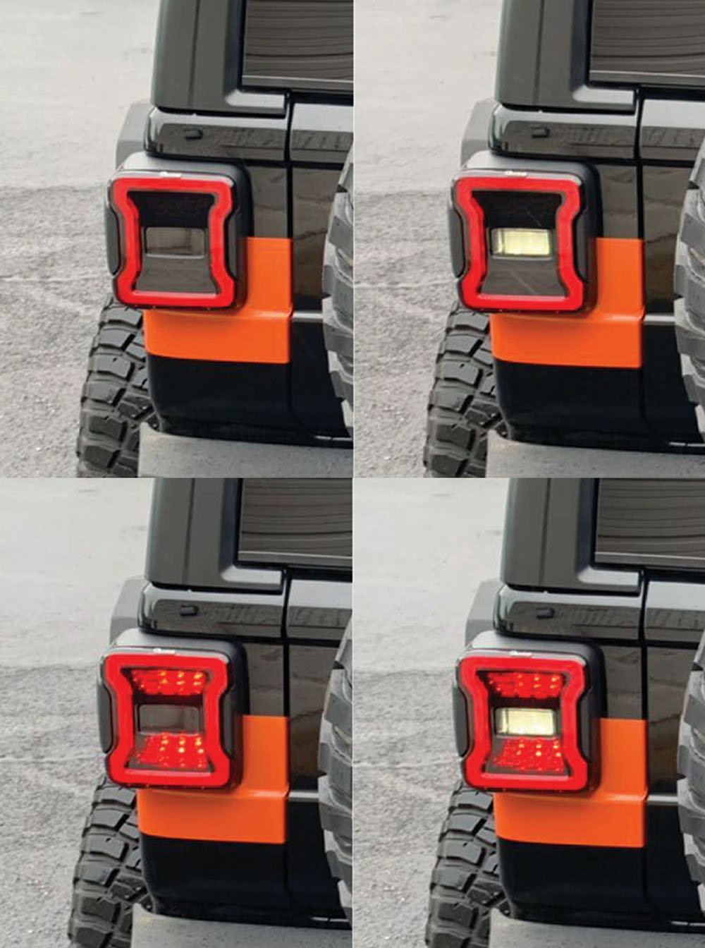 Quake LED QTE558 Blackout LED Replacement Tail Lights for 18-20 Jeep  Wrangler JL | Quadratec