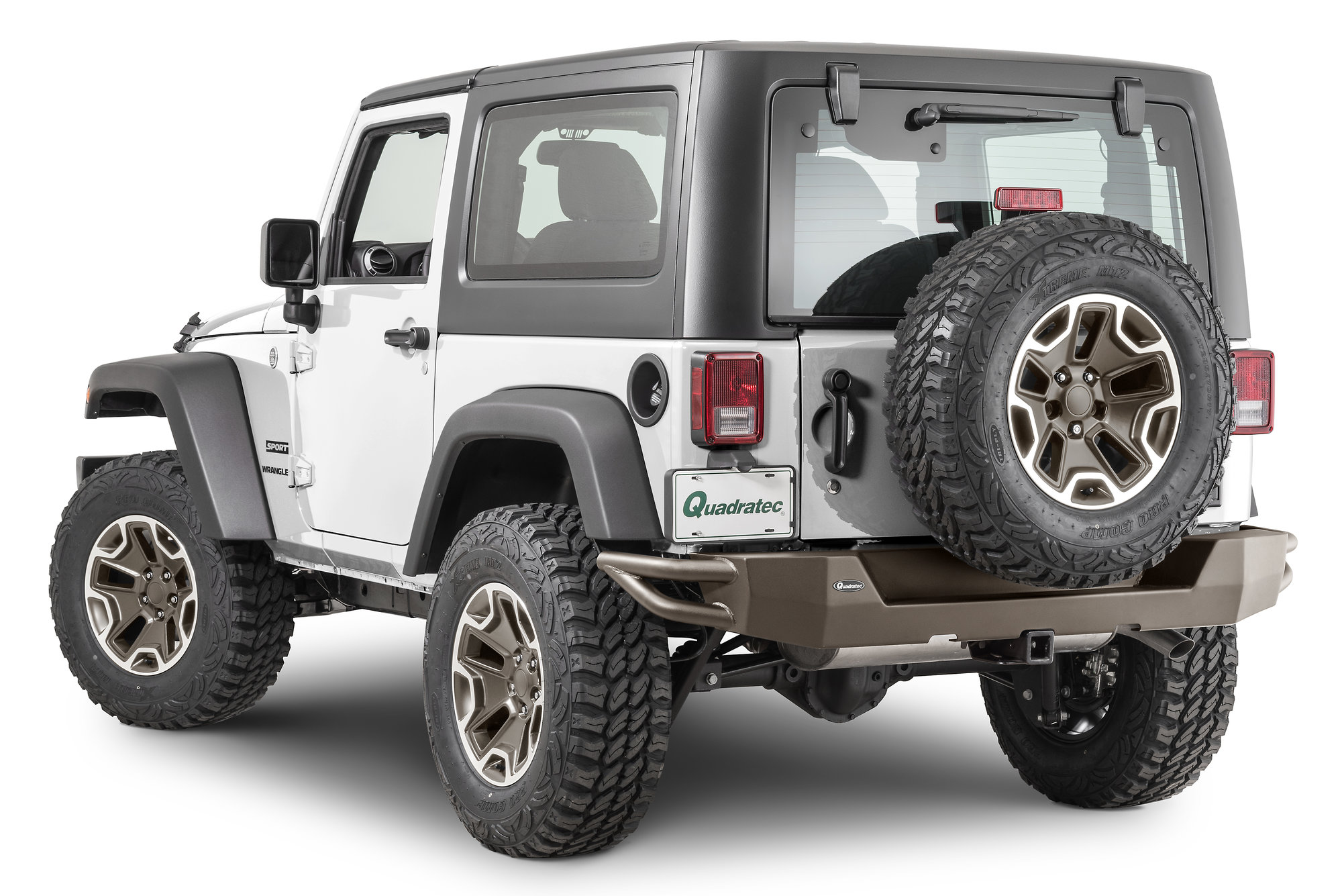 Quadratec QRC Rear Bumper in Smoke Bronze Metallic Finish for 0718