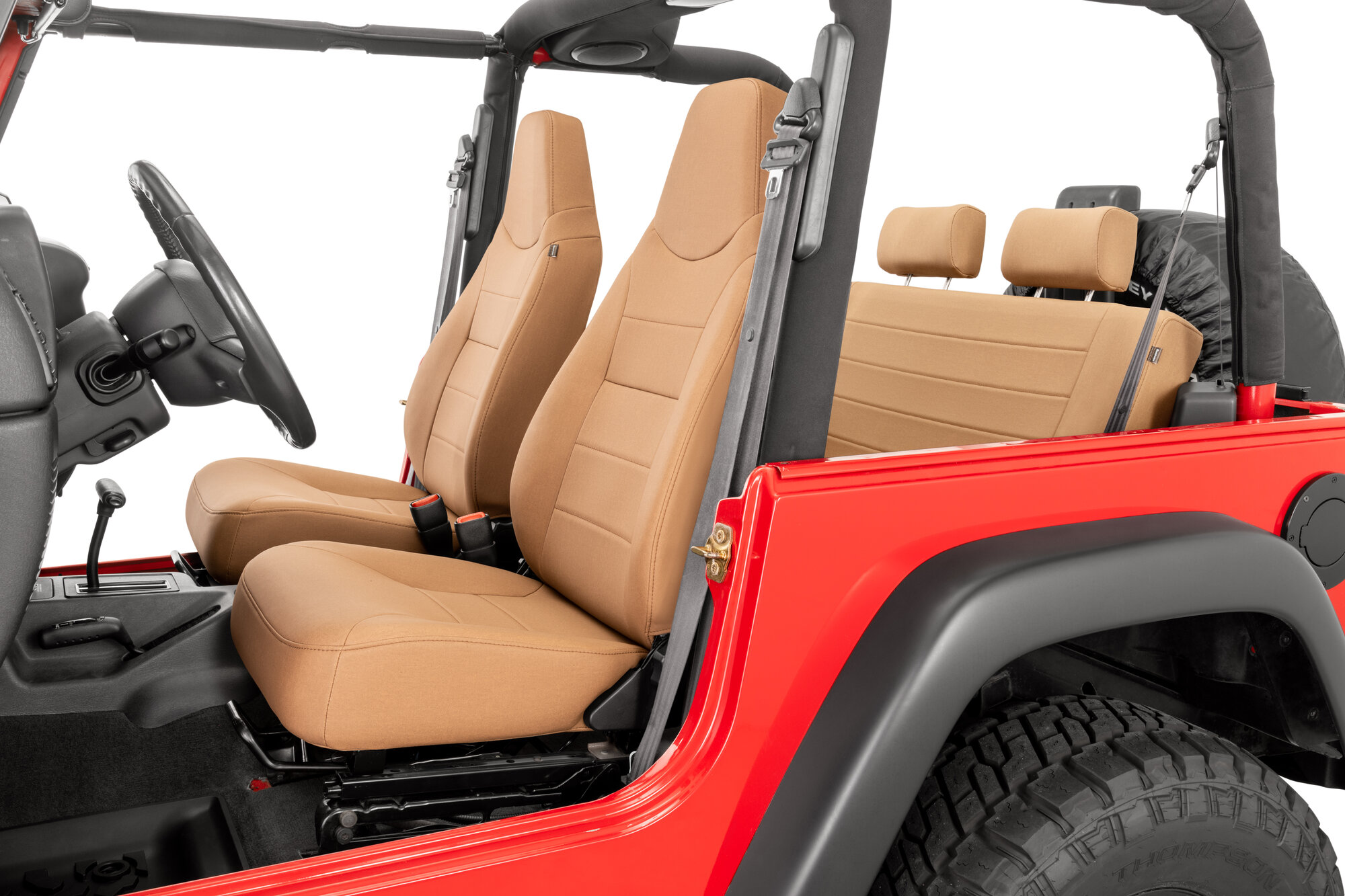 Jeep wrangler seat reclining lever clearance