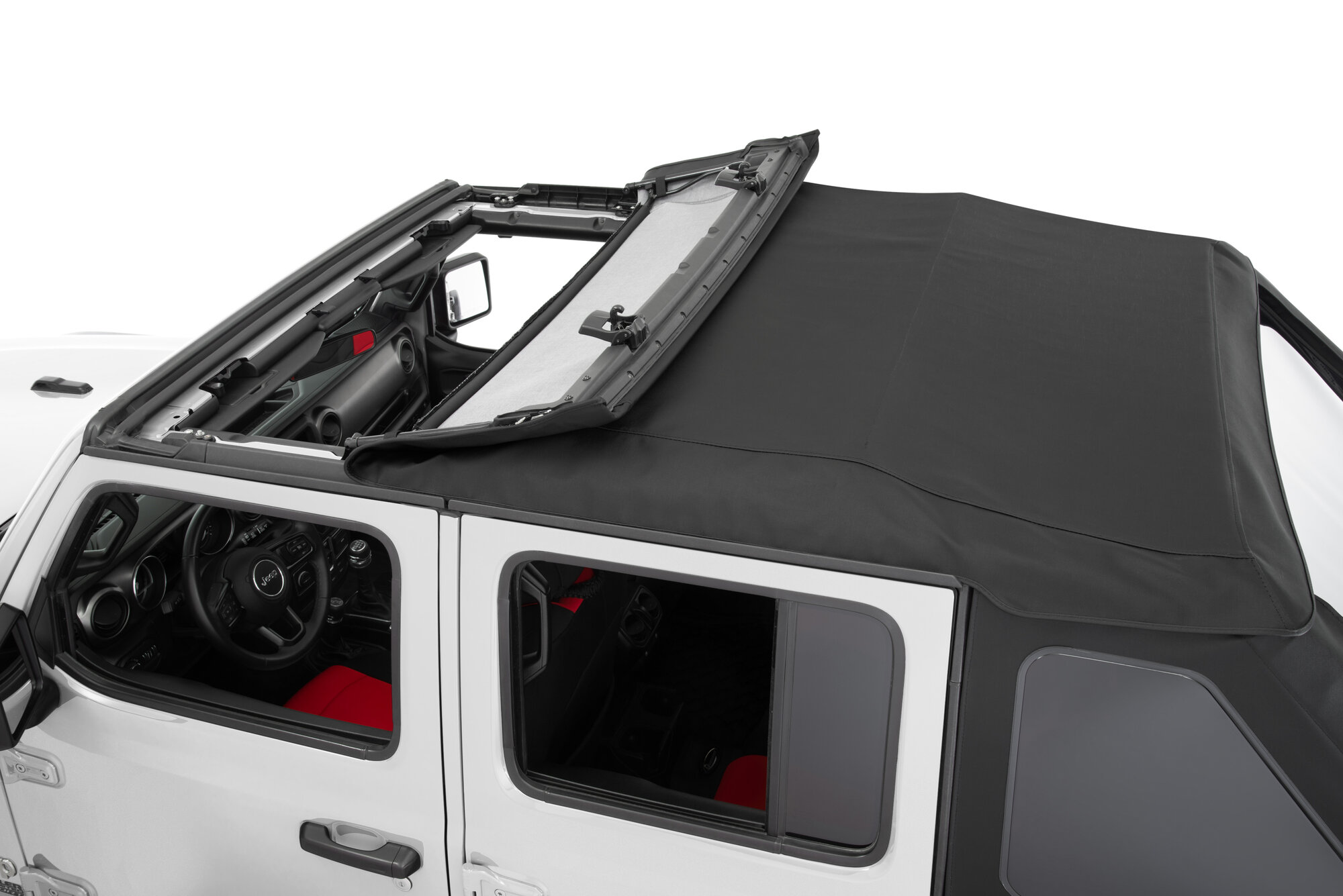 QuadraTop Adventure Top S with Premium Black Twill for 18-25 Jeep