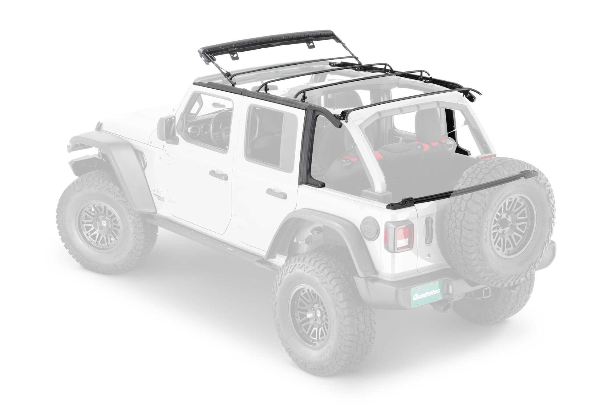 QuadraTop Adventure Top S with Premium Black Twill for 18-25 Jeep