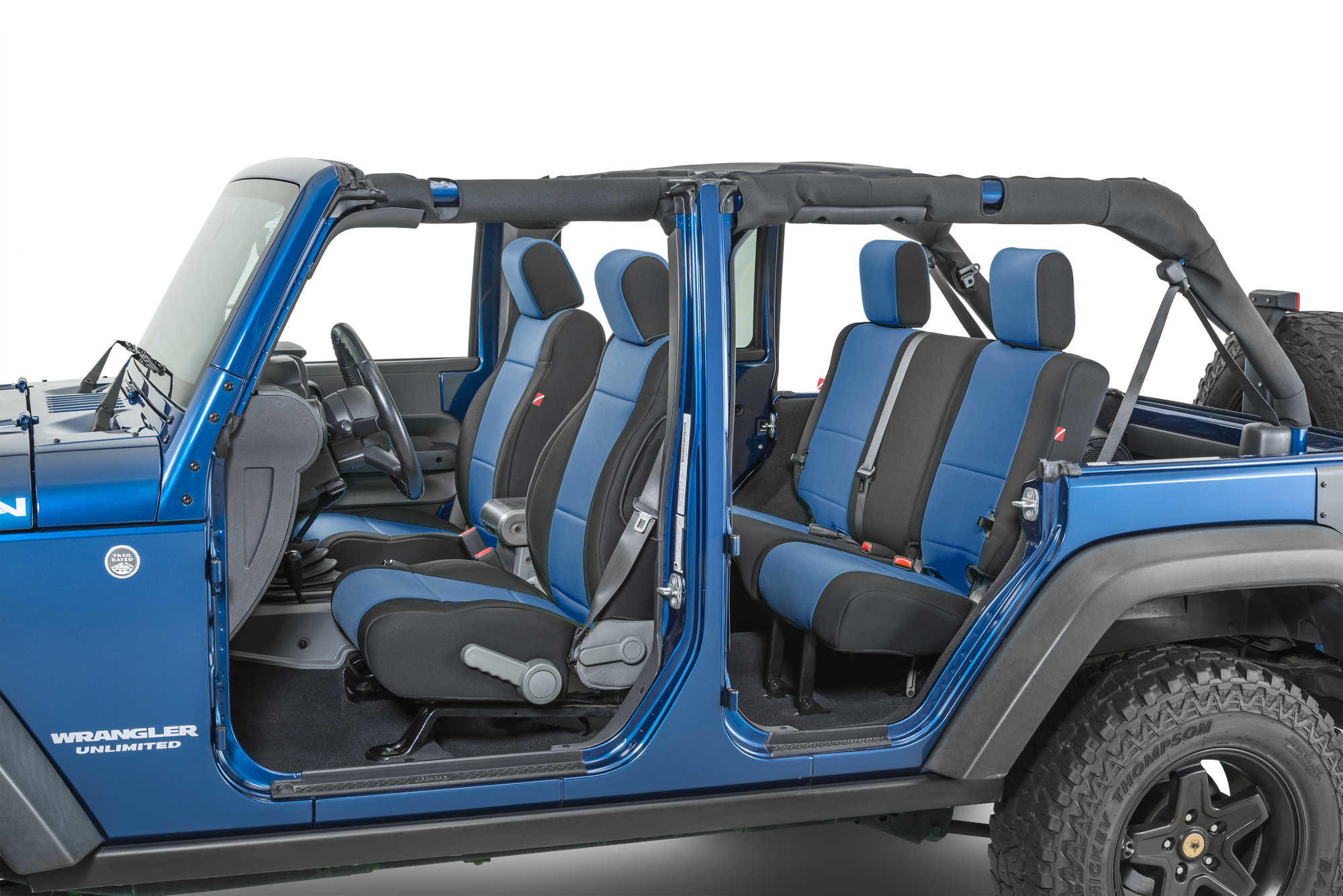 Diver Down Front and Rear Neoprene Seat Covers for 07-18 Wrangler Unlimited JK  4-Door | Quadratec