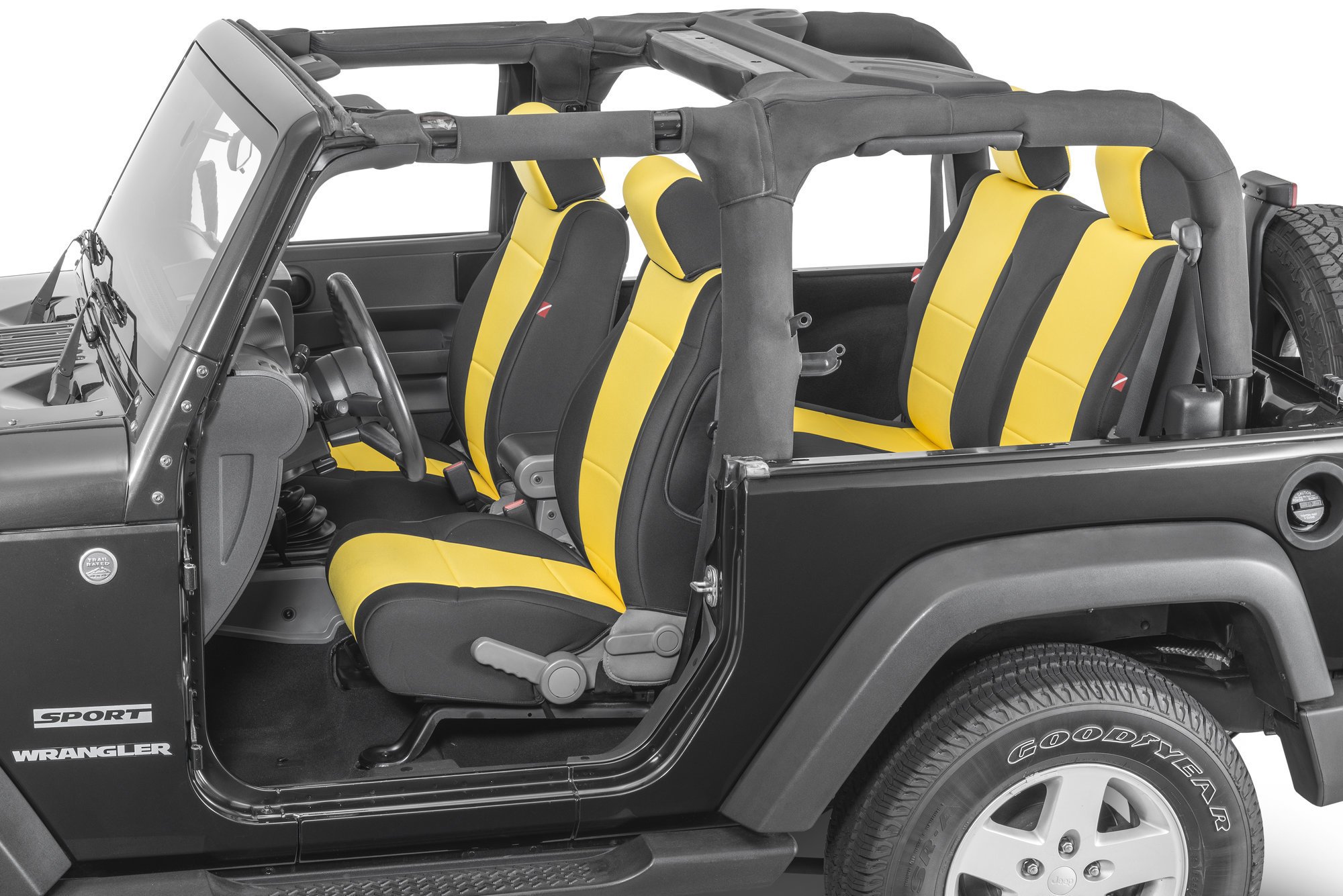 Diver Down Front and Rear Neoprene Seat Covers for 07-18 Wrangler JK 2 Door  | Quadratec