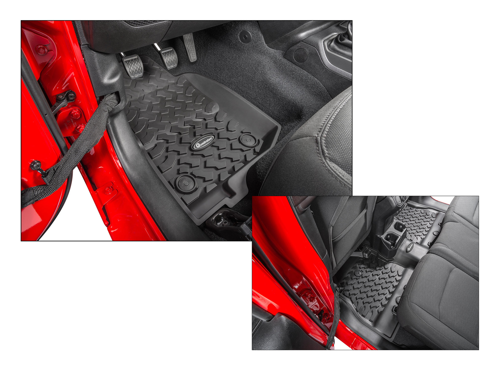 Quadratec Ultimate All Weather Floor Liners for 1824 Jeep Wrangler JL Unlimited Quadratec