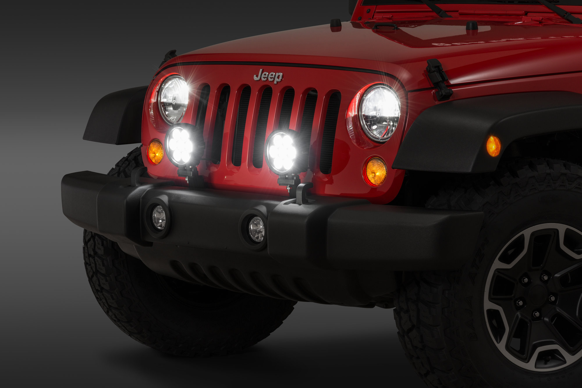 Quadratec JK-LMB Auxiliary Light Mount Brackets for 07-18 Jeep Wrangler JK  | Quadratec