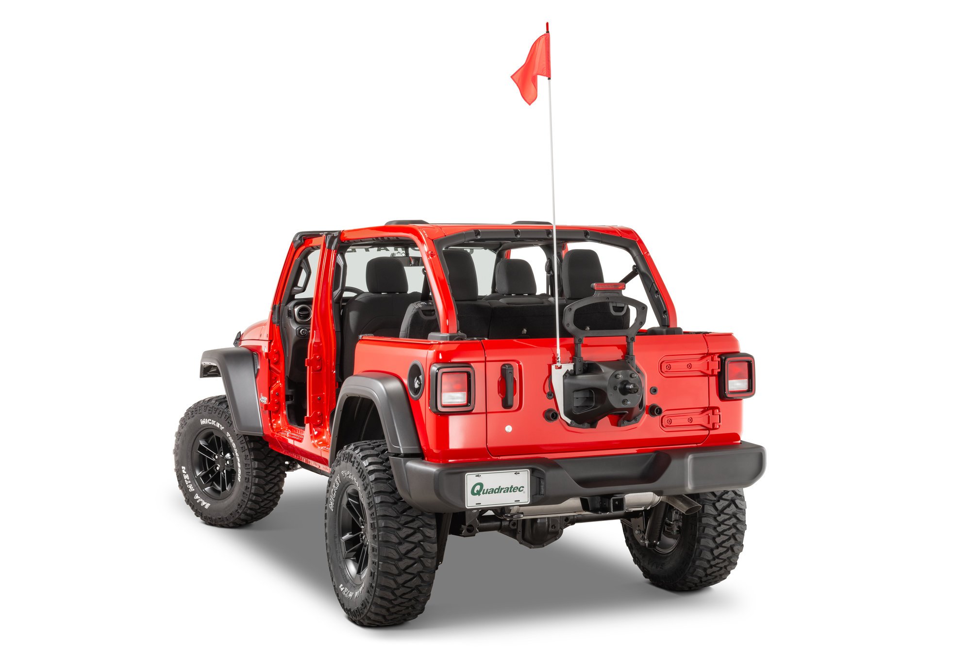 Quadratec Trail Flag Mounting Bracket with Stud for 18-23 Jeep Wrangler JL