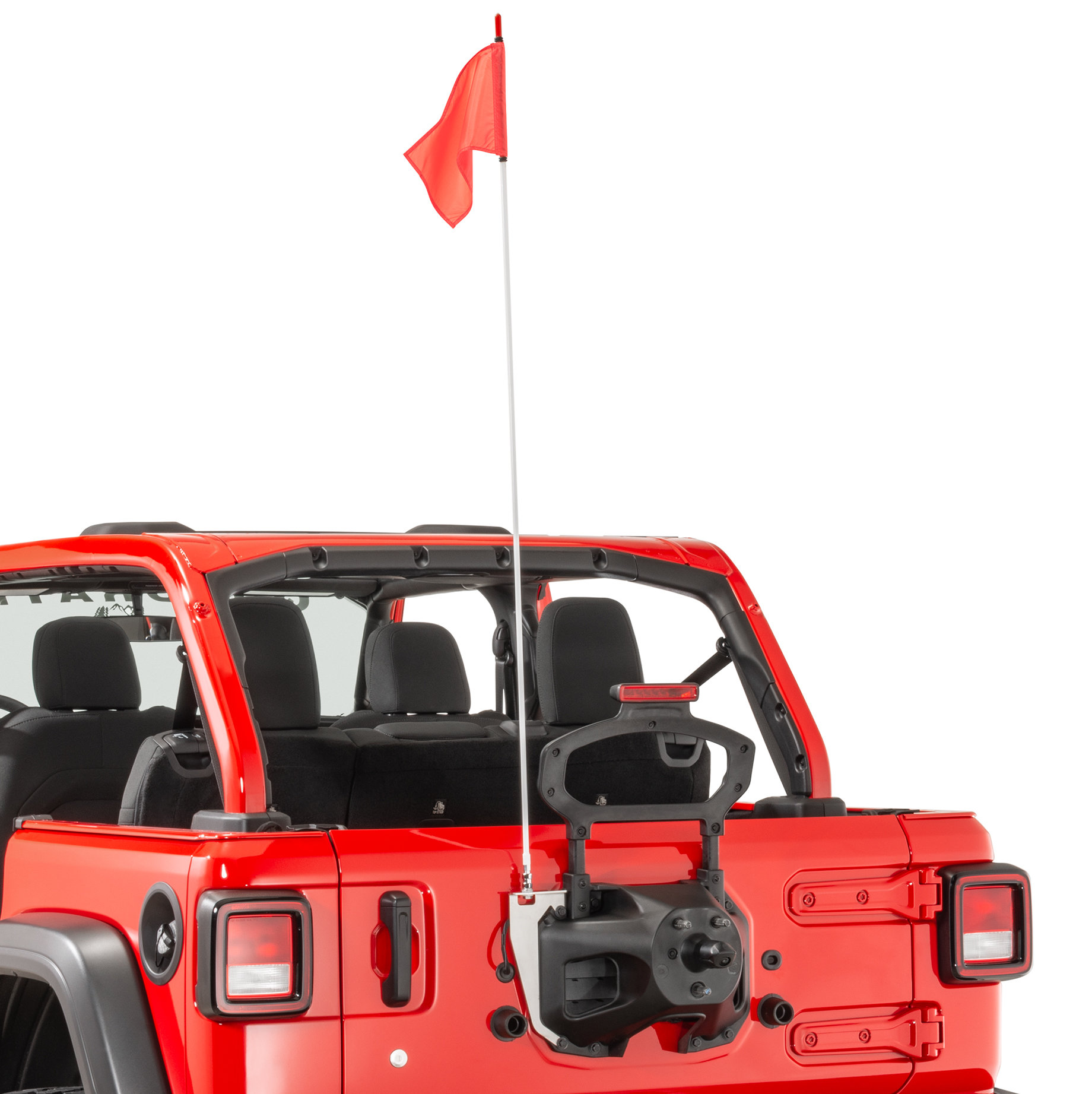 Quadratec Trail Flag with Mount Kit for 18-23 Jeep Wrangler JL