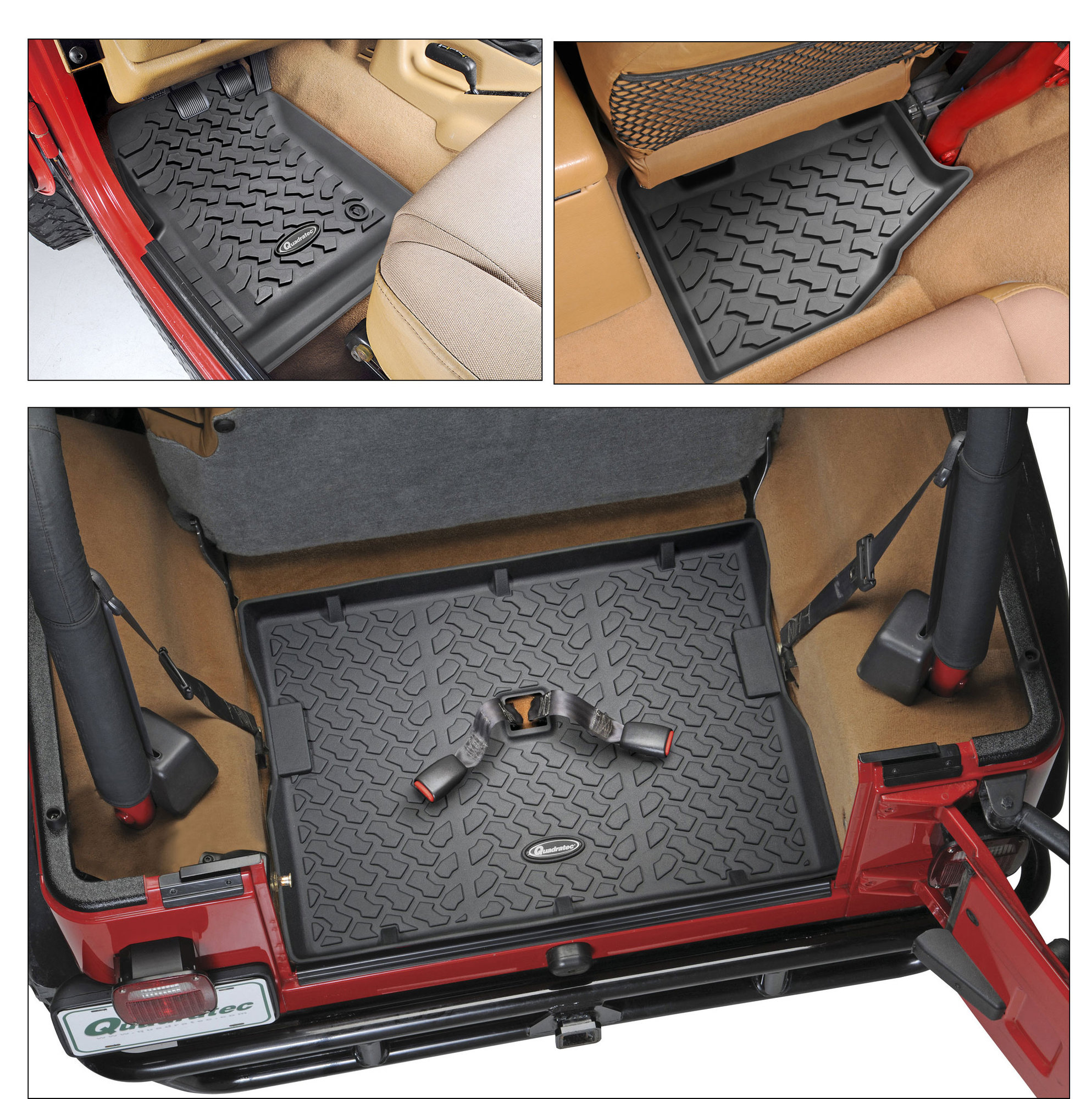 Quadratec Floor Liner Kit for 97-06 Jeep Wrangler TJ | Quadratec