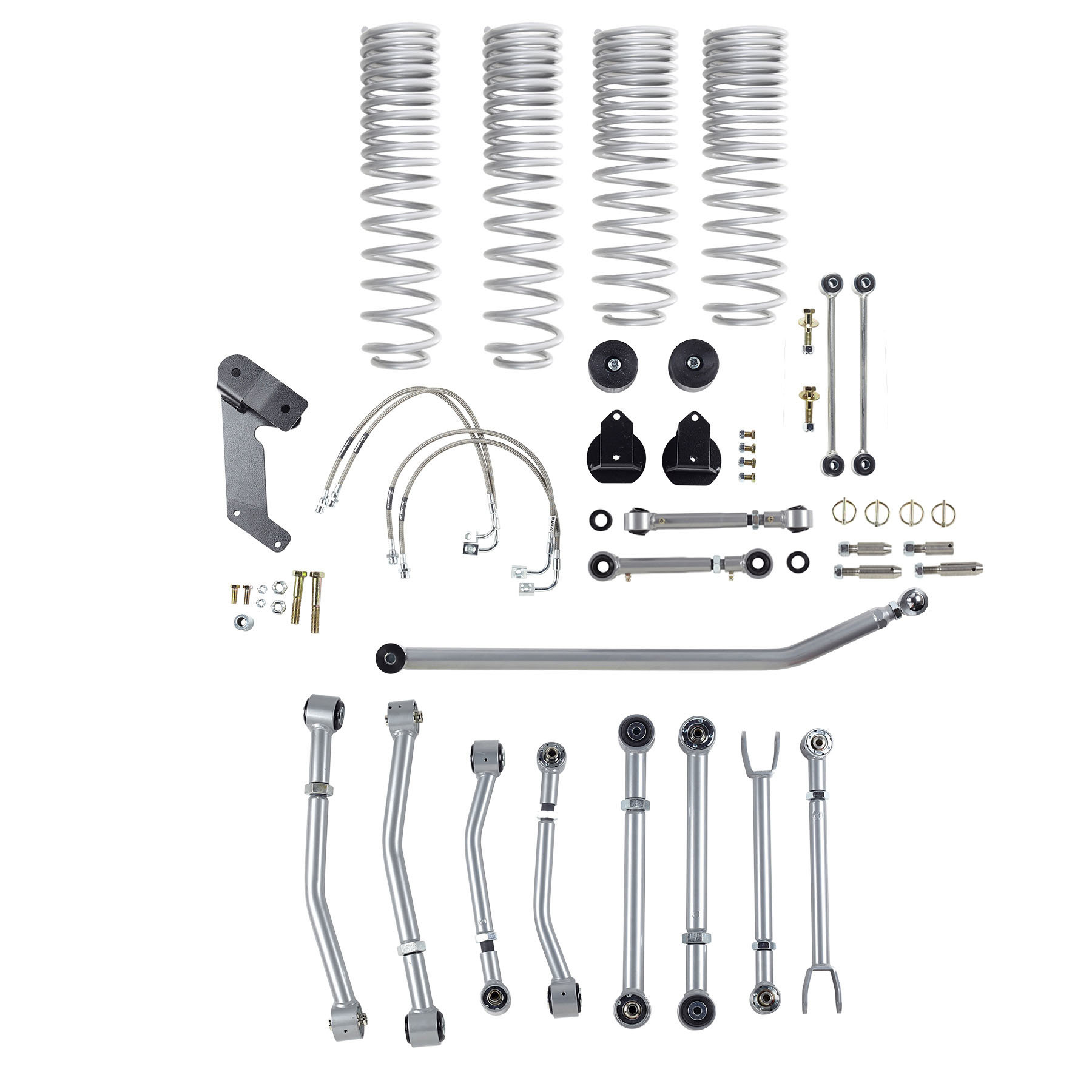 Rubicon Express 3.5" Rear Progressive Rate Coil Springs 0718 Jeep JK 2