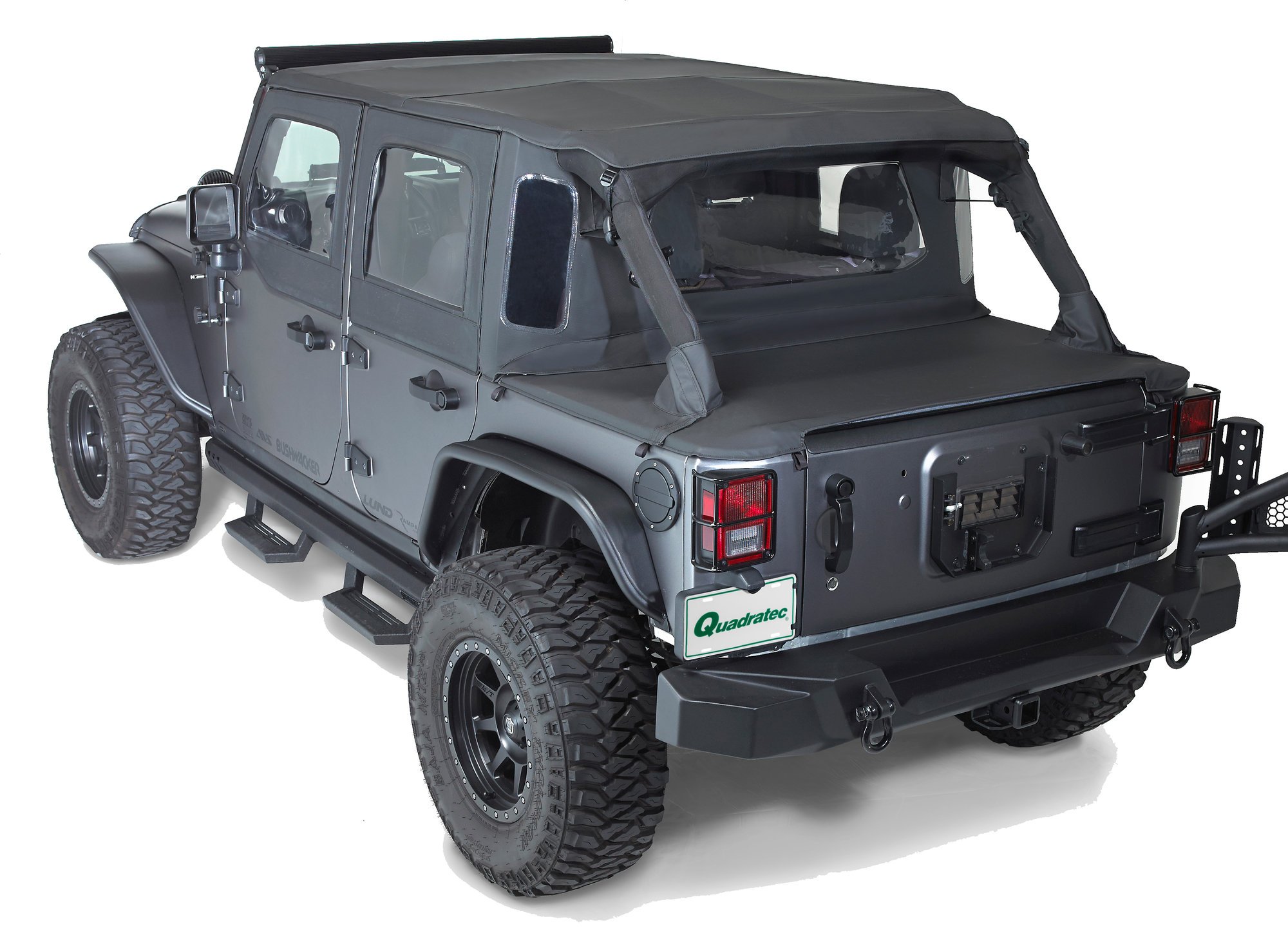 Rampage Products 990135 TrailView Tonneau Top for 07-18 Jeep Wrangler JK  Unlimited 4 Door | Quadratec