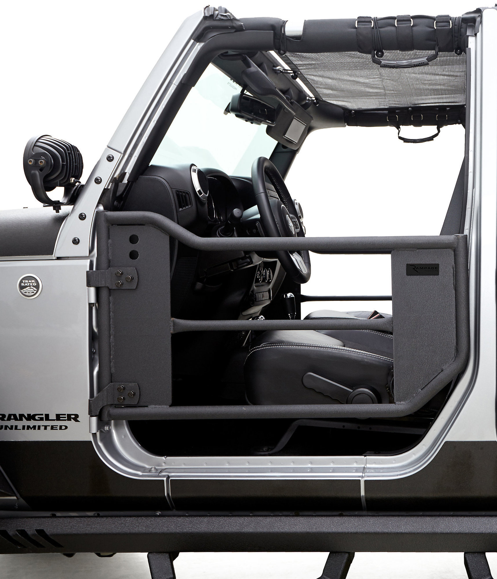 Rampage Products 7695 Front Trail Doors For 07 18 Jeep Wrangler Jk Quadratec