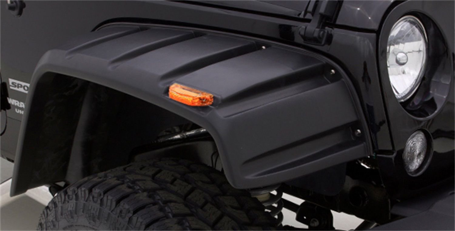Rampage Products 8260540 RX Rivet Style Textured Flares for 9706 Jeep Wrangler TJ & Unlimited