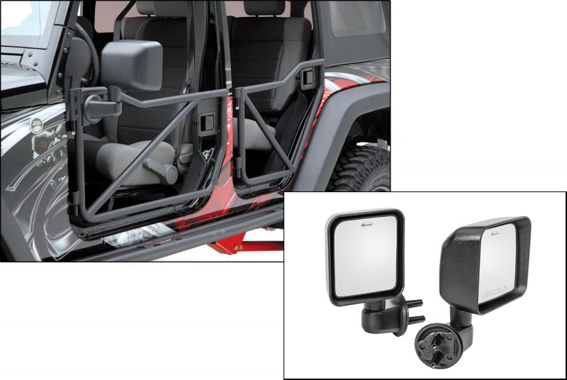 Rancho Front and Rear Tubular OffRoad Doors with Quadratec Replacement