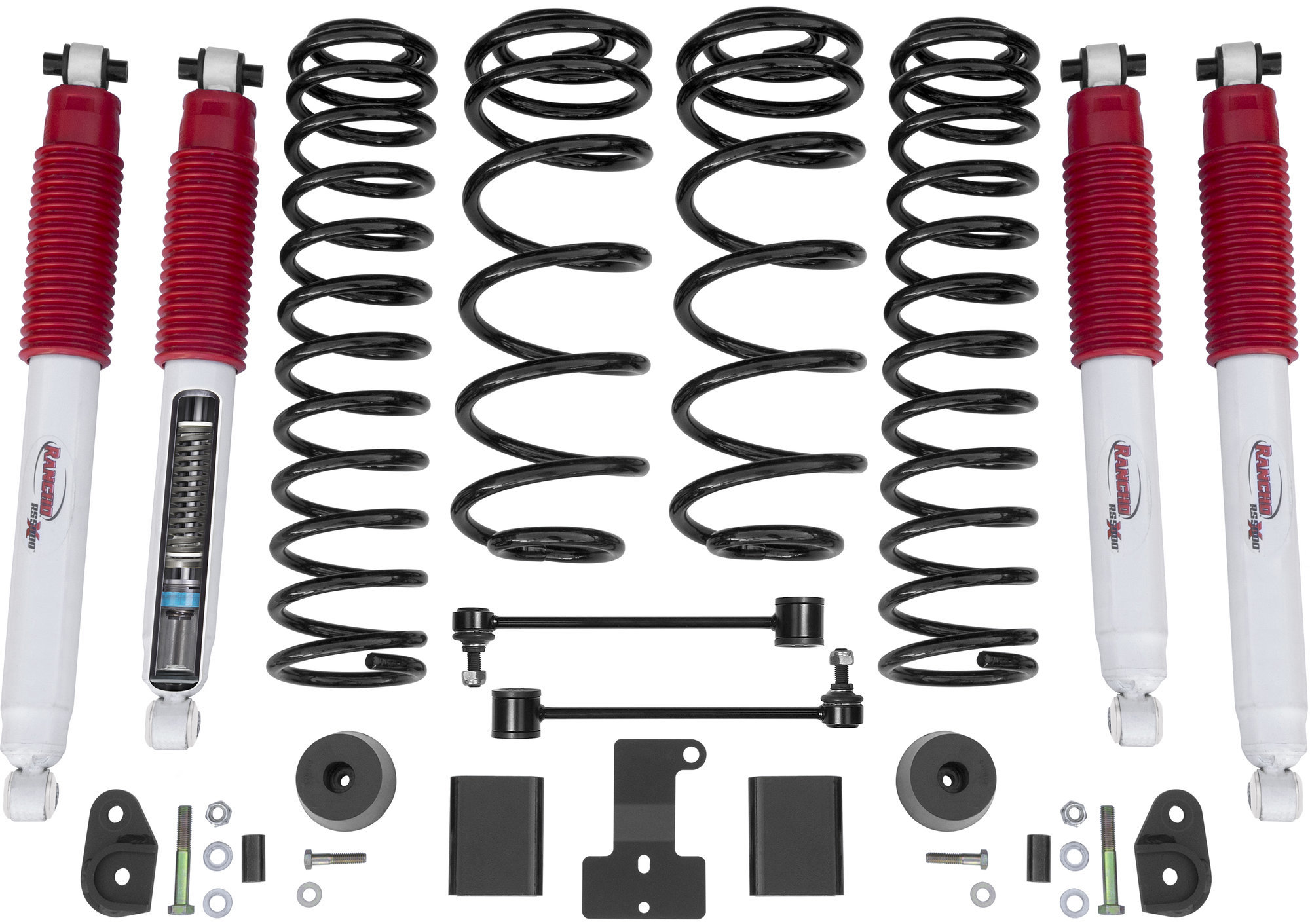 Rough Country 3.5in Suspension Lift Kit Stage 2 with Control Arms for 18-23  Jeep Wrangler JL Unlimited