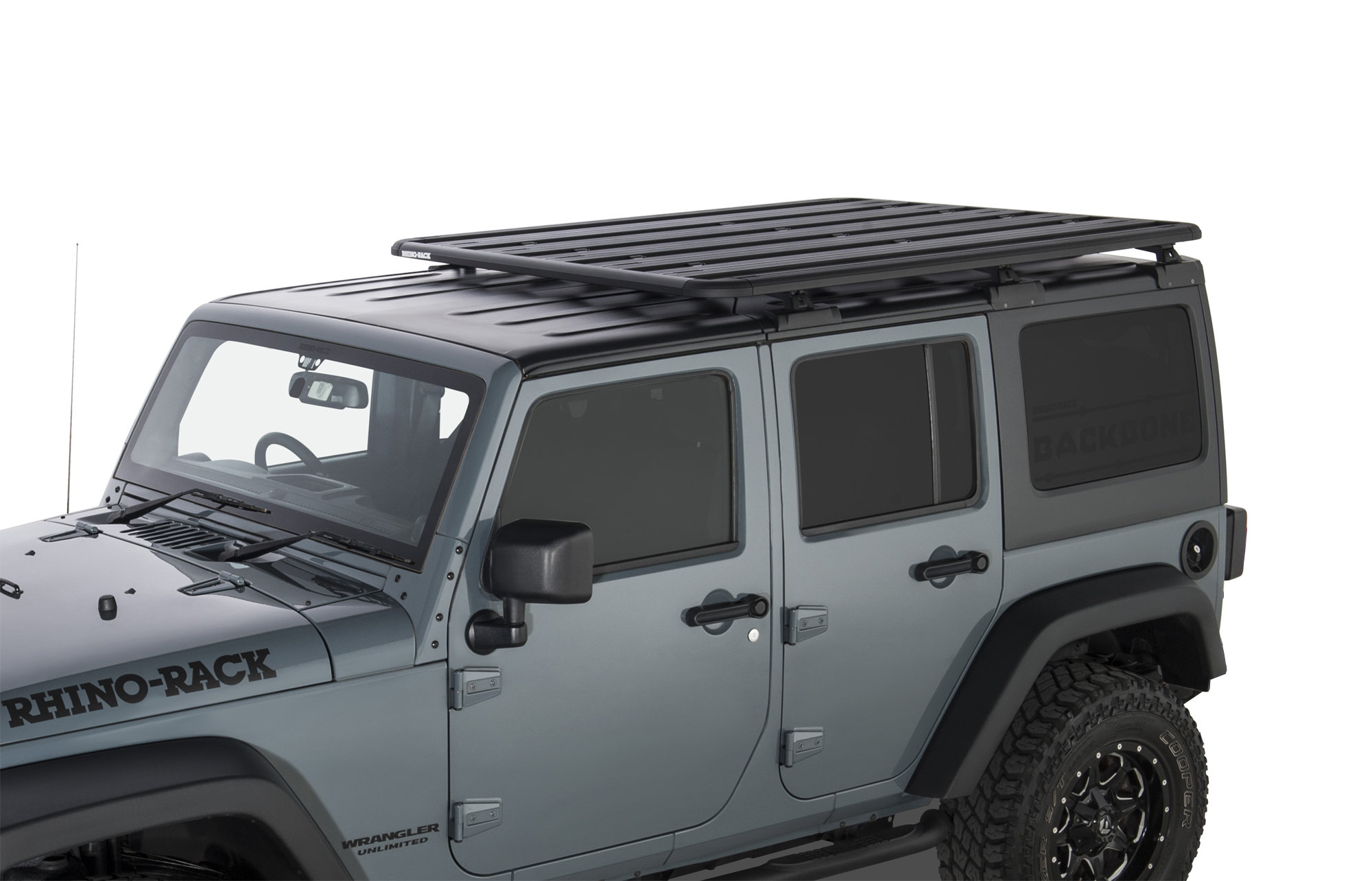 Arriba 30+ imagen jeep wrangler rhino rack