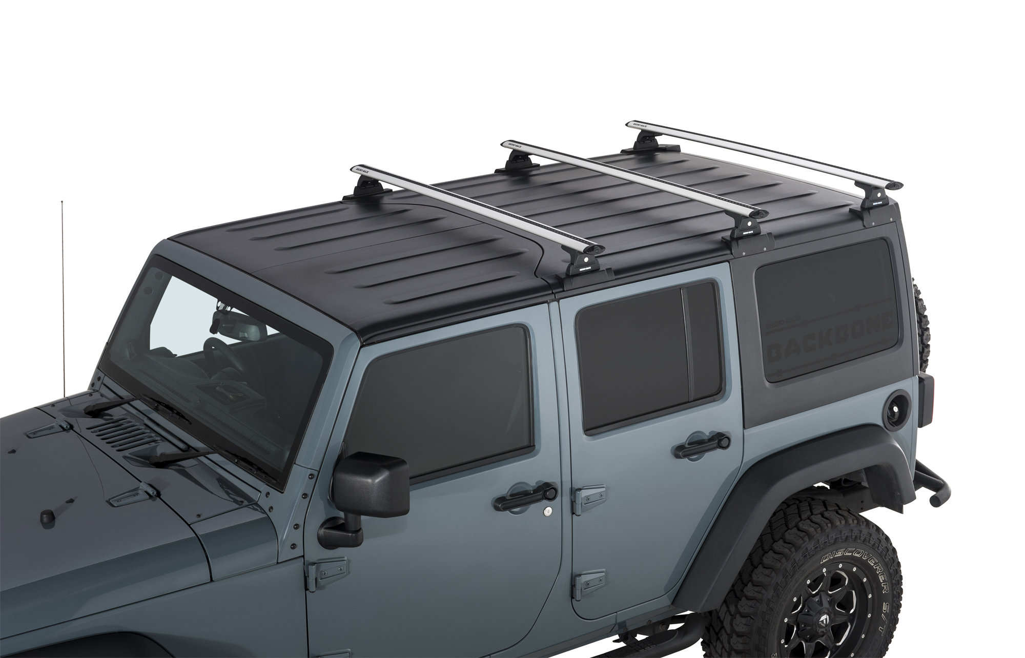 Rhino Rack Vortex 3 Bar Backbone Roof Rack For 07 18 Jeep Wrangler