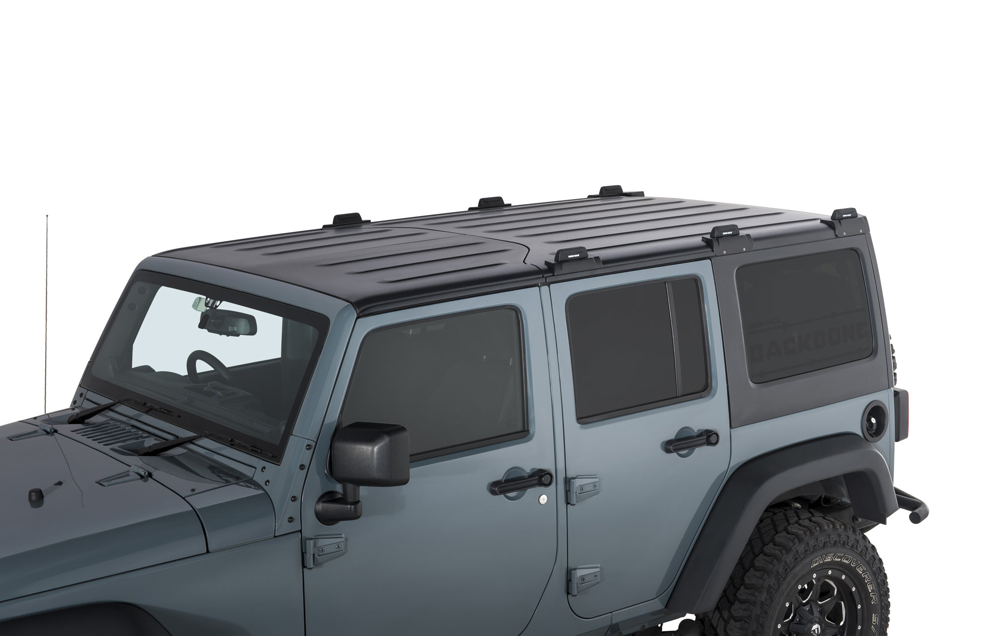 Rhino-Rack Vortex 3-Bar Backbone Roof Rack for 07-18 Jeep Wrangler  Unlimited JK Hardtop | Quadratec