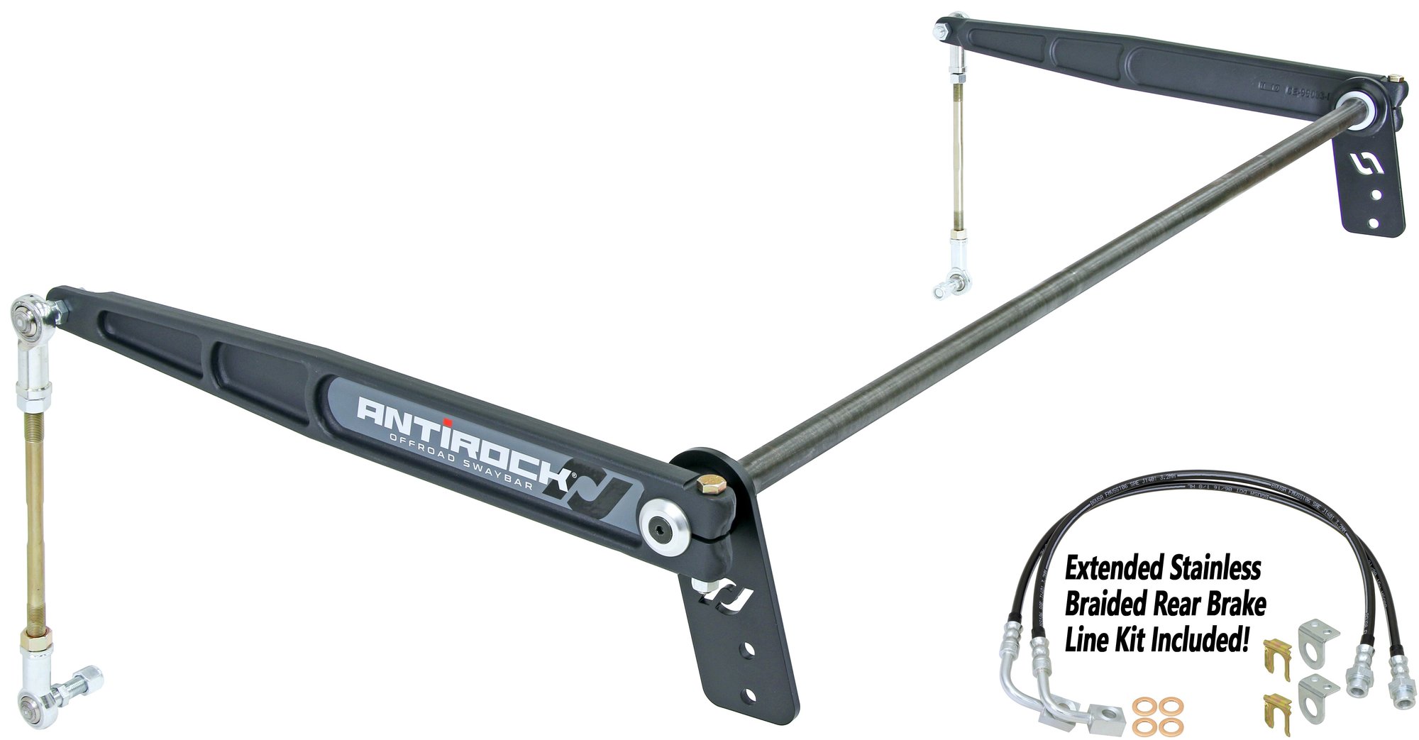 RockJock CE-9900JKR4 Rear Anti-Rock Sway Bar Kit with Forged Arms for 07-18 Jeep  Wrangler Unlimited JK 4 Door | Quadratec