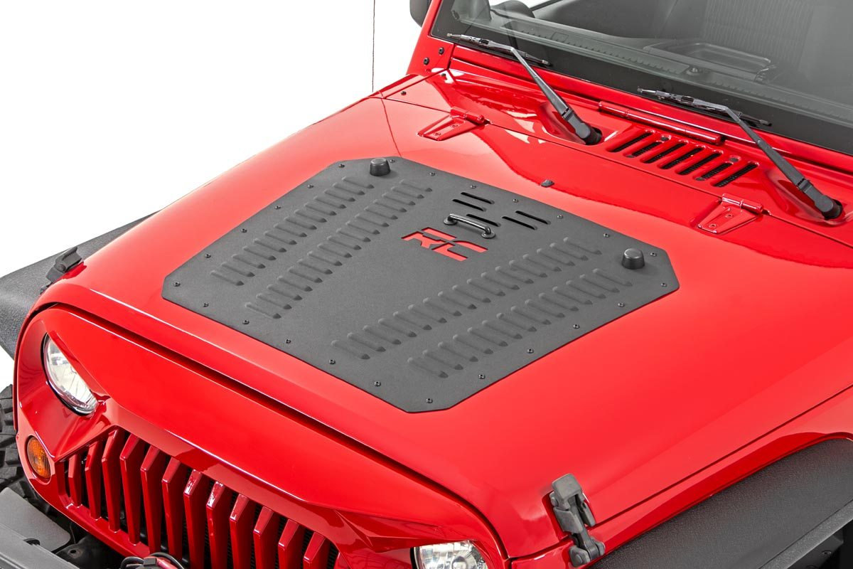 Rough Country 10527 Hood Louver for 07-18 Jeep Wrangler JK | Quadratec