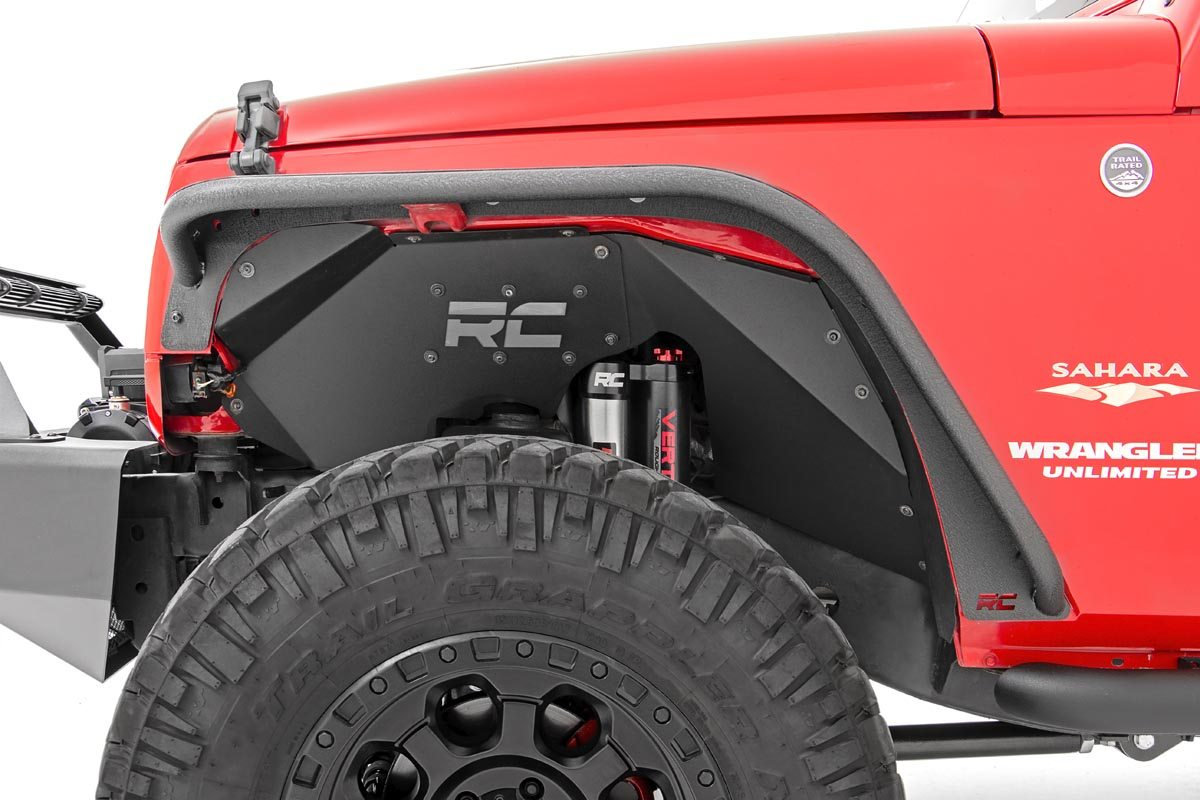 Rough Country 10533 Front & Rear Tubular Fender Flares for 07-18 Jeep  Wrangler JK | Quadratec