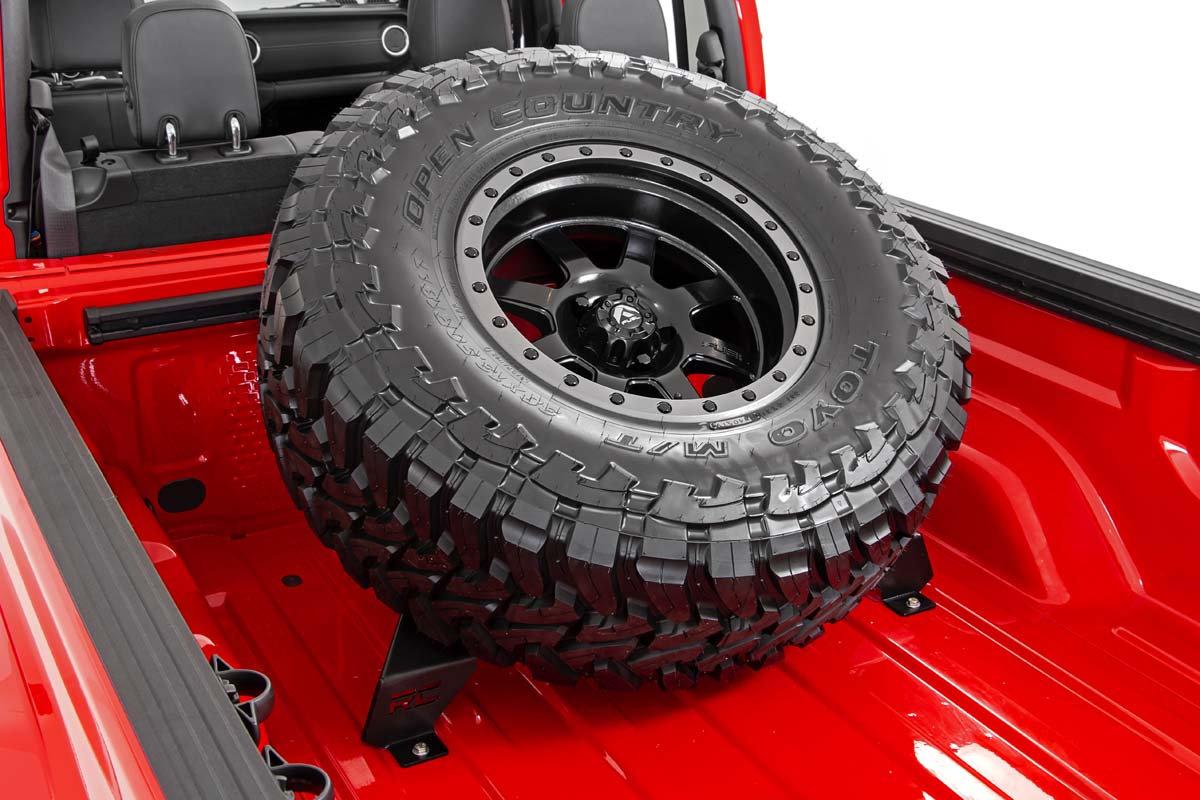 Rough Country 10544 Bed Mounted Tire Carrier for 2020 Jeep Gladiator JT