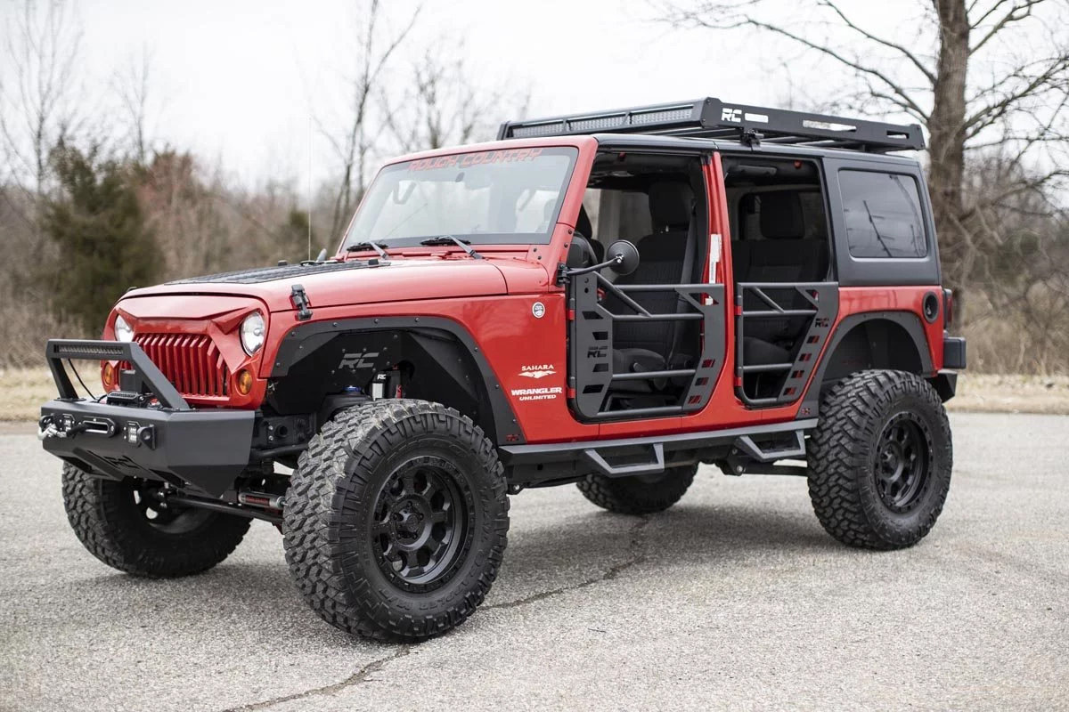 Rough Country 10587 Rear Steel Tube Doors for 07-18 Jeep ...