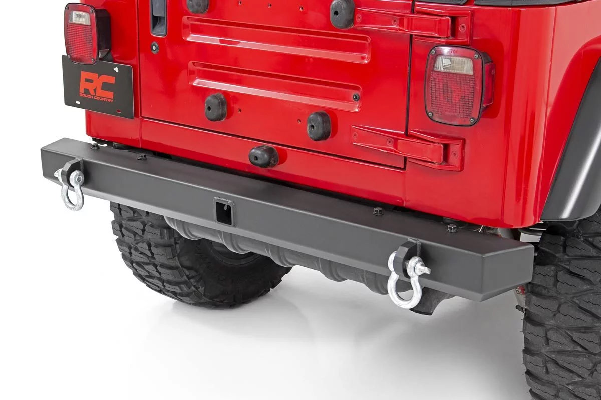 Rough Country 10591 Classic Full Width Rear Bumper for 87-06 Jeep Wrangler  YJ & TJ | Quadratec