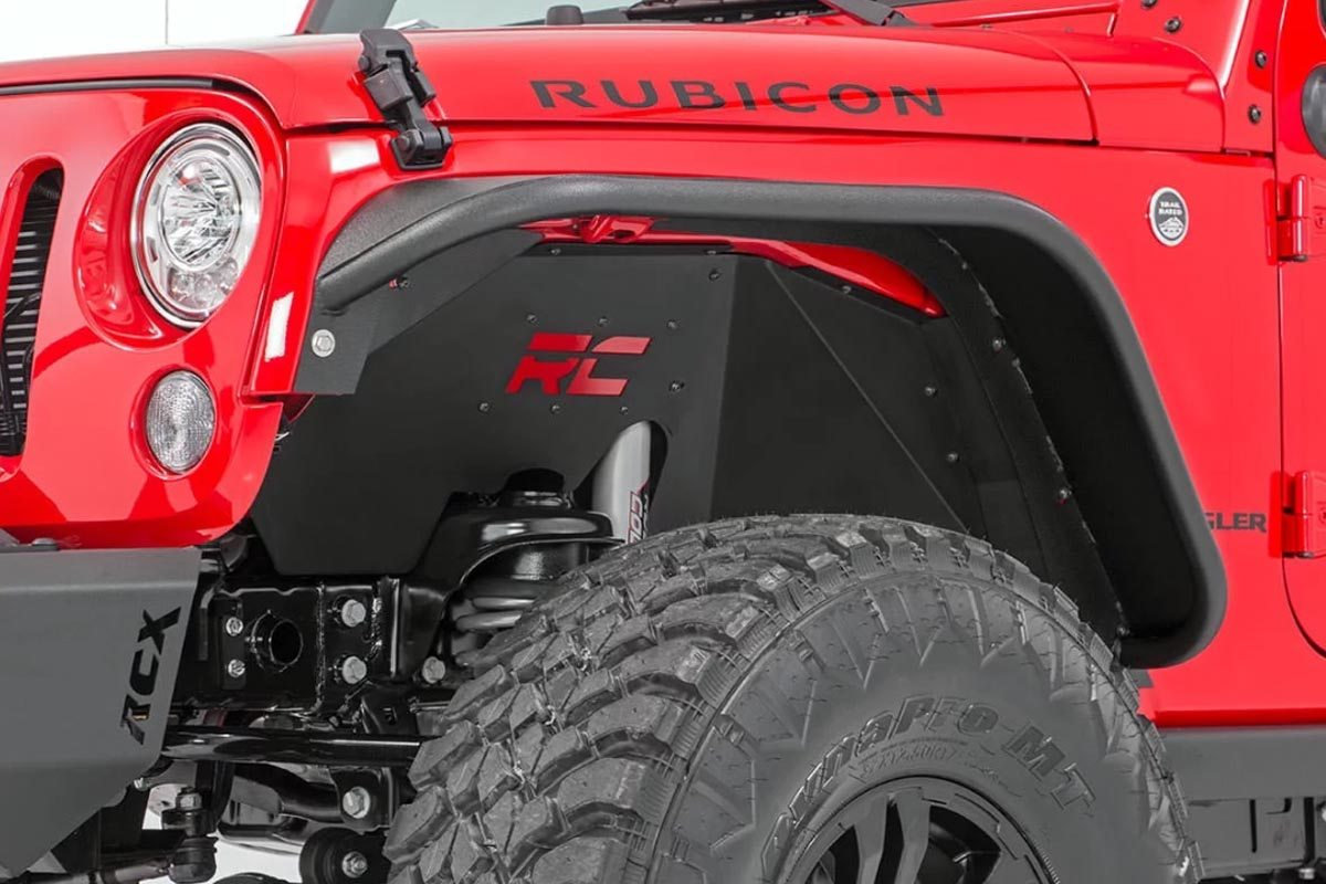 Rough Country 1195 Front Inner Fender Liners for 07-18 Jeep Wrangler JK |  Quadratec