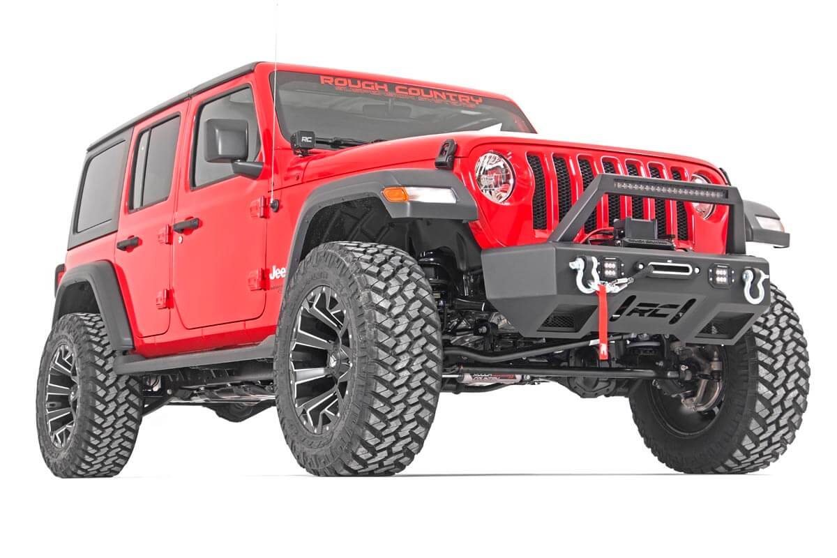 Rough Country  Suspension Lift Kit Stage 2 with Control Arms for 18-21 Jeep  Wrangler JL Unlimited | Quadratec