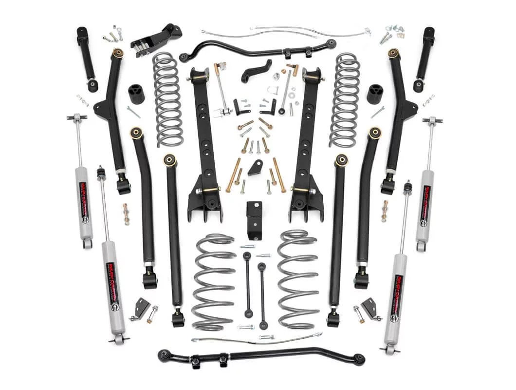 Rough Country 65922 6in Long Arm Suspension Lift Kit for 97-06 Jeep  Wrangler TJ | Quadratec