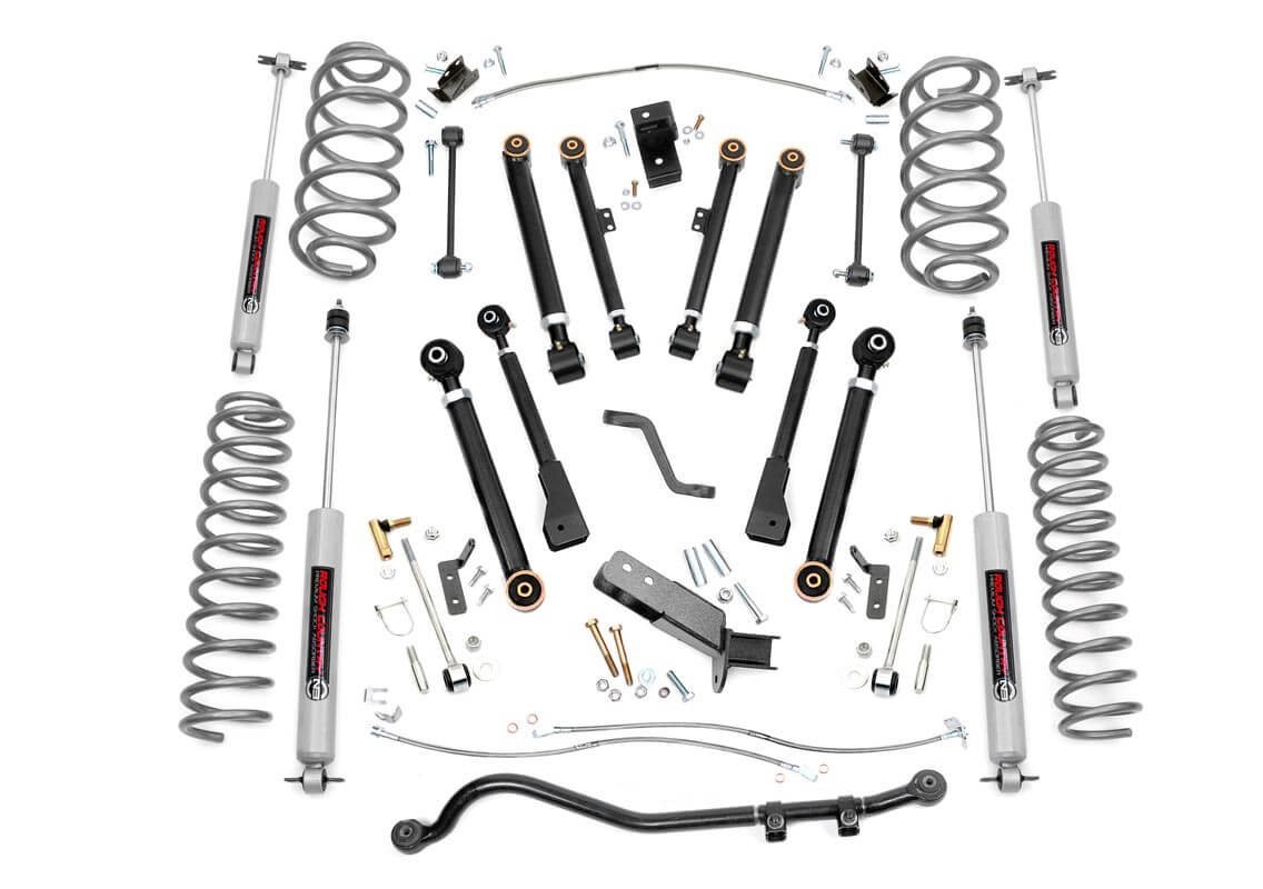 Rough Country 66220 6in X-Series Suspension Lift Kit for 97-06 Jeep  Wrangler TJ | Quadratec