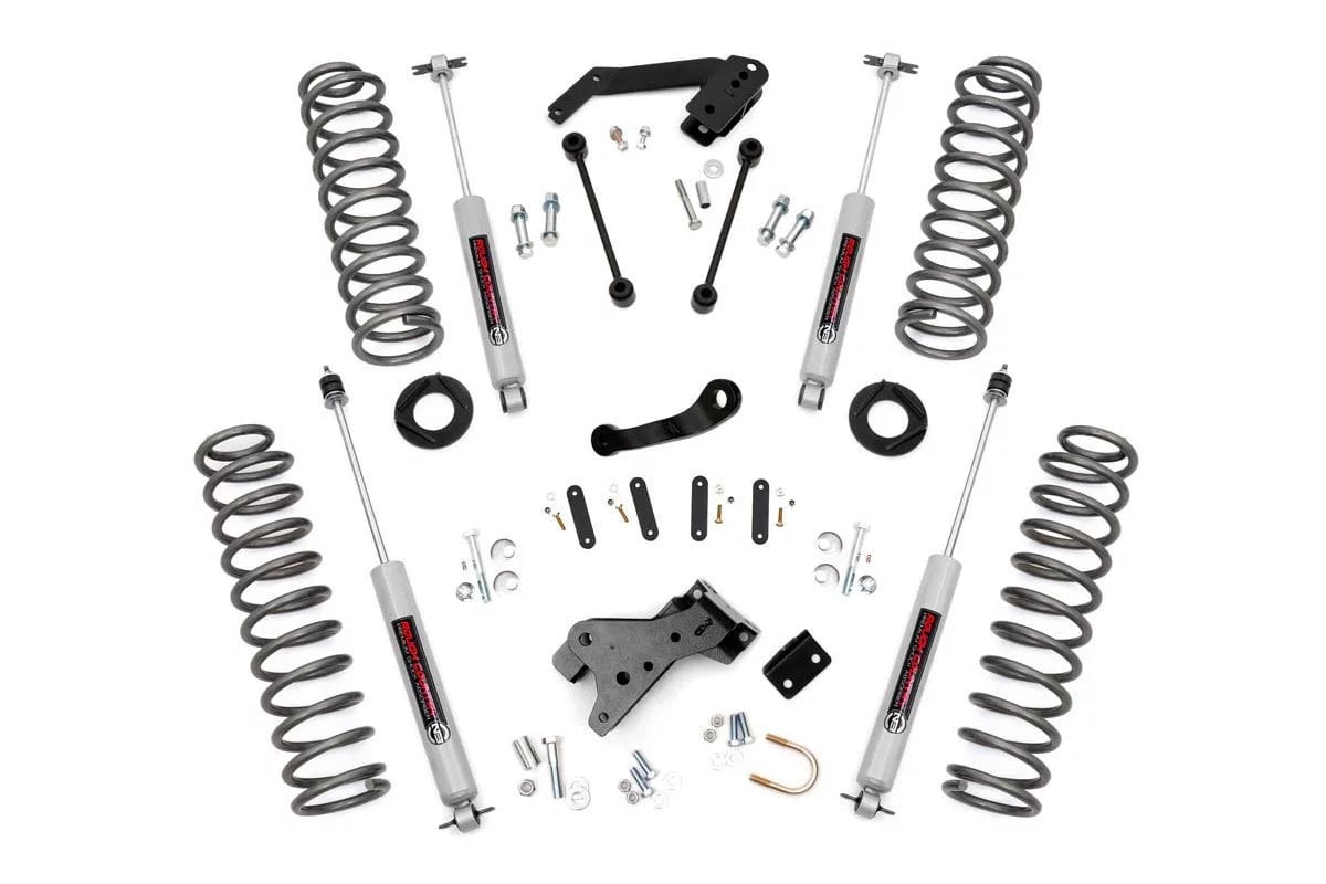 Rough Country 4in Suspension Lift Kit for 07-18 Jeep Wrangler Unlimited JK  | Quadratec