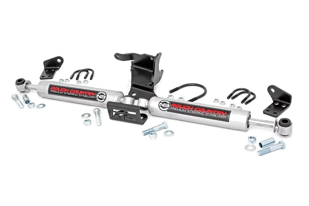 Rough Country 87304 N3 Dual Steering Stabilizer for 18-23 Jeep