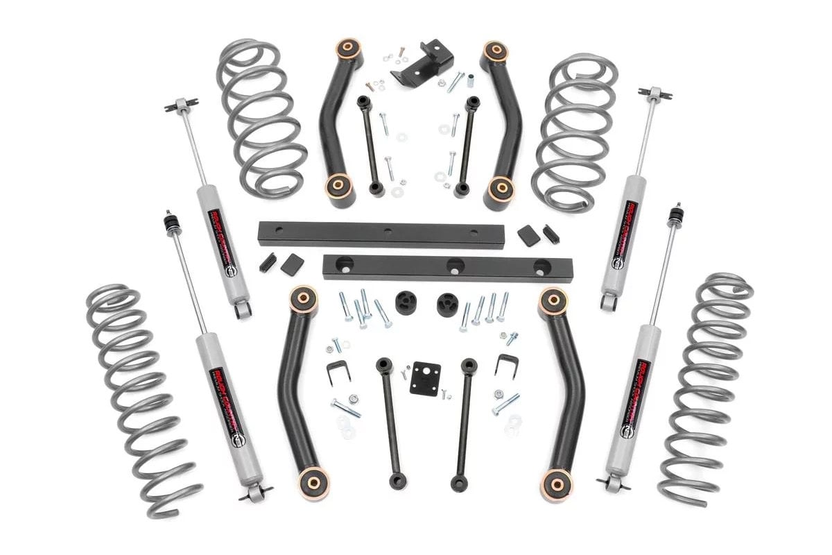 Rough Country 4in Suspension Lift Kit for 97-06 Jeep Wrangler TJ | Quadratec