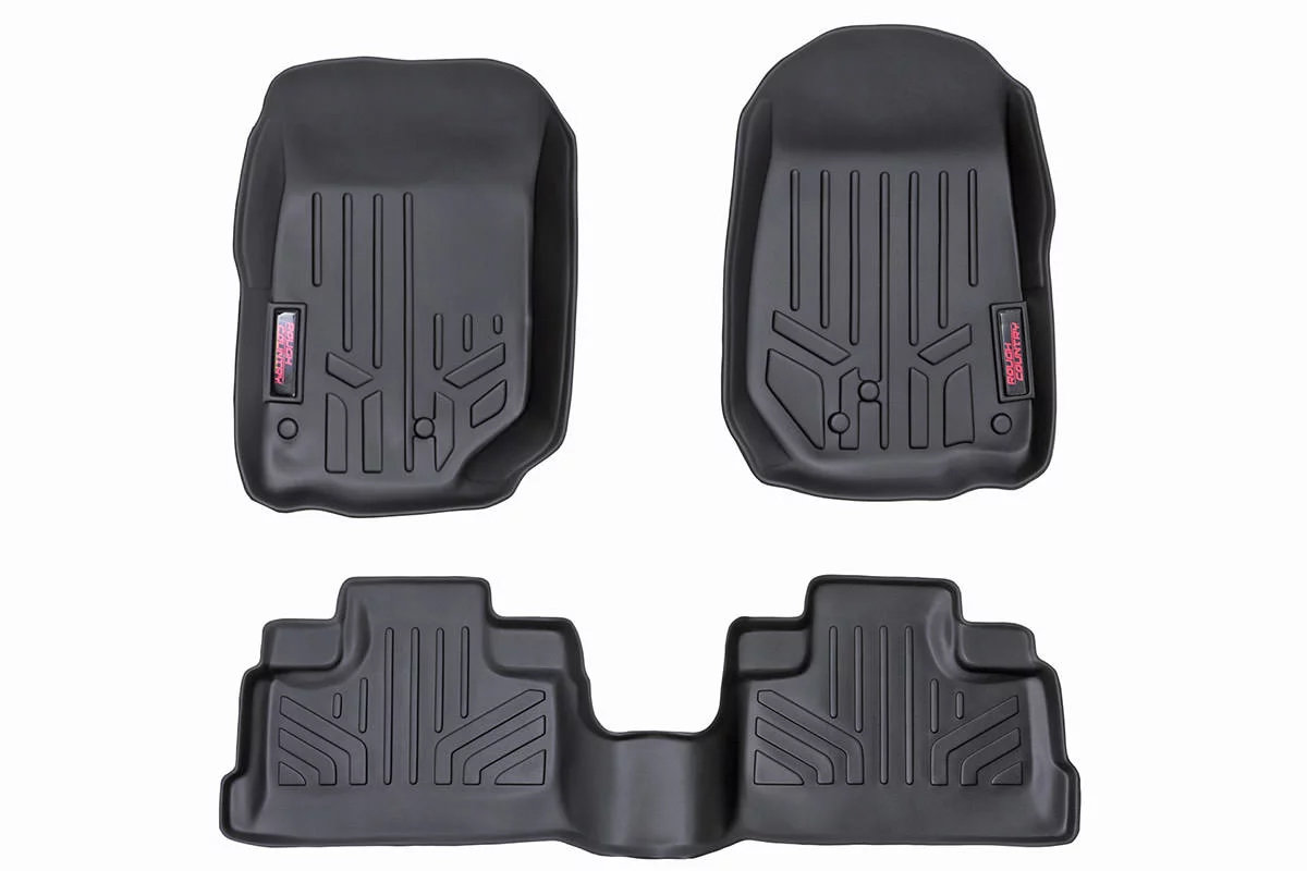 Rough Country Front & Rear Heavy Duty Fitted Floor Mats for 07-18 Jeep  Wrangler Unlimited JK | Quadratec