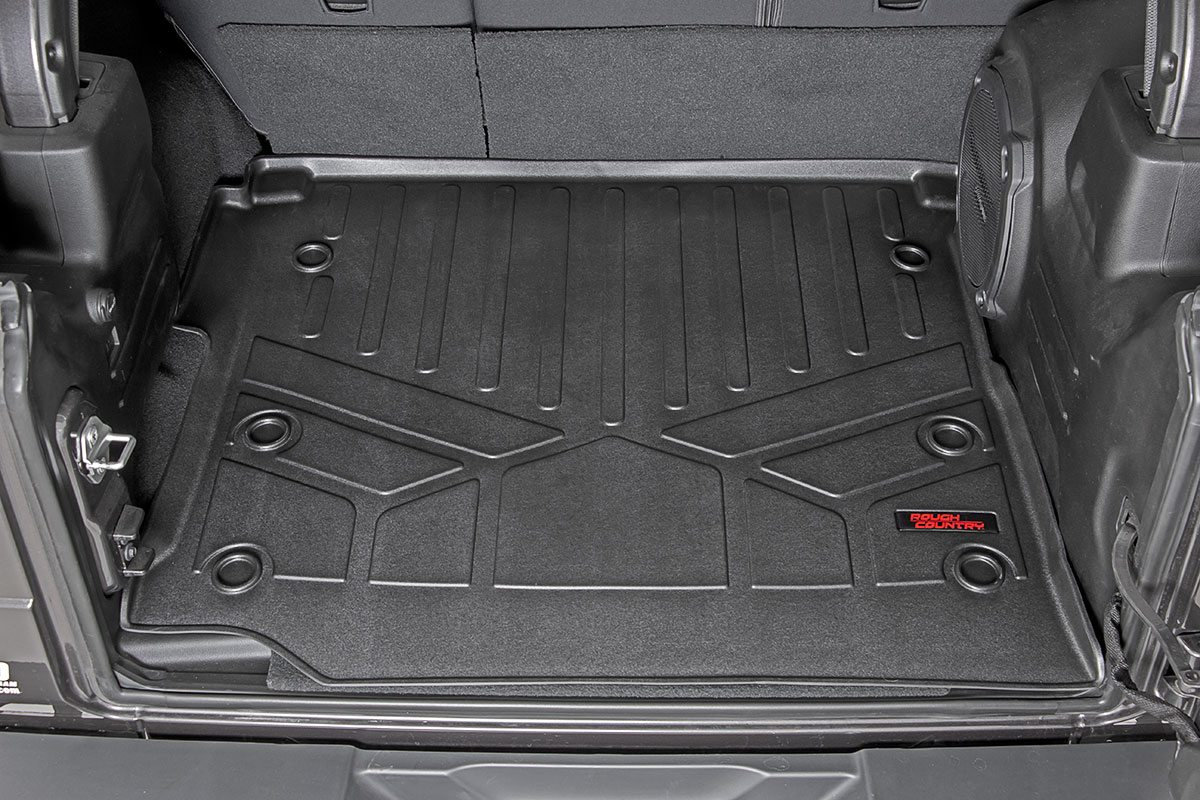 Rough Country Heavy Duty Fitted Cargo Liner for 18-20 Jeep Wrangler JL  Unlimited | Quadratec