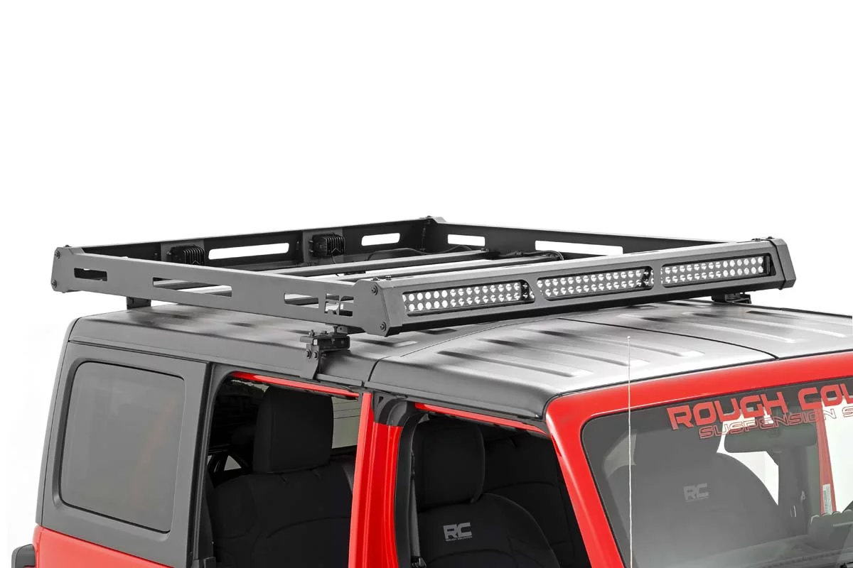 Rough Country Roof Rack System for 18-20 Jeep Wrangler JL | Quadratec