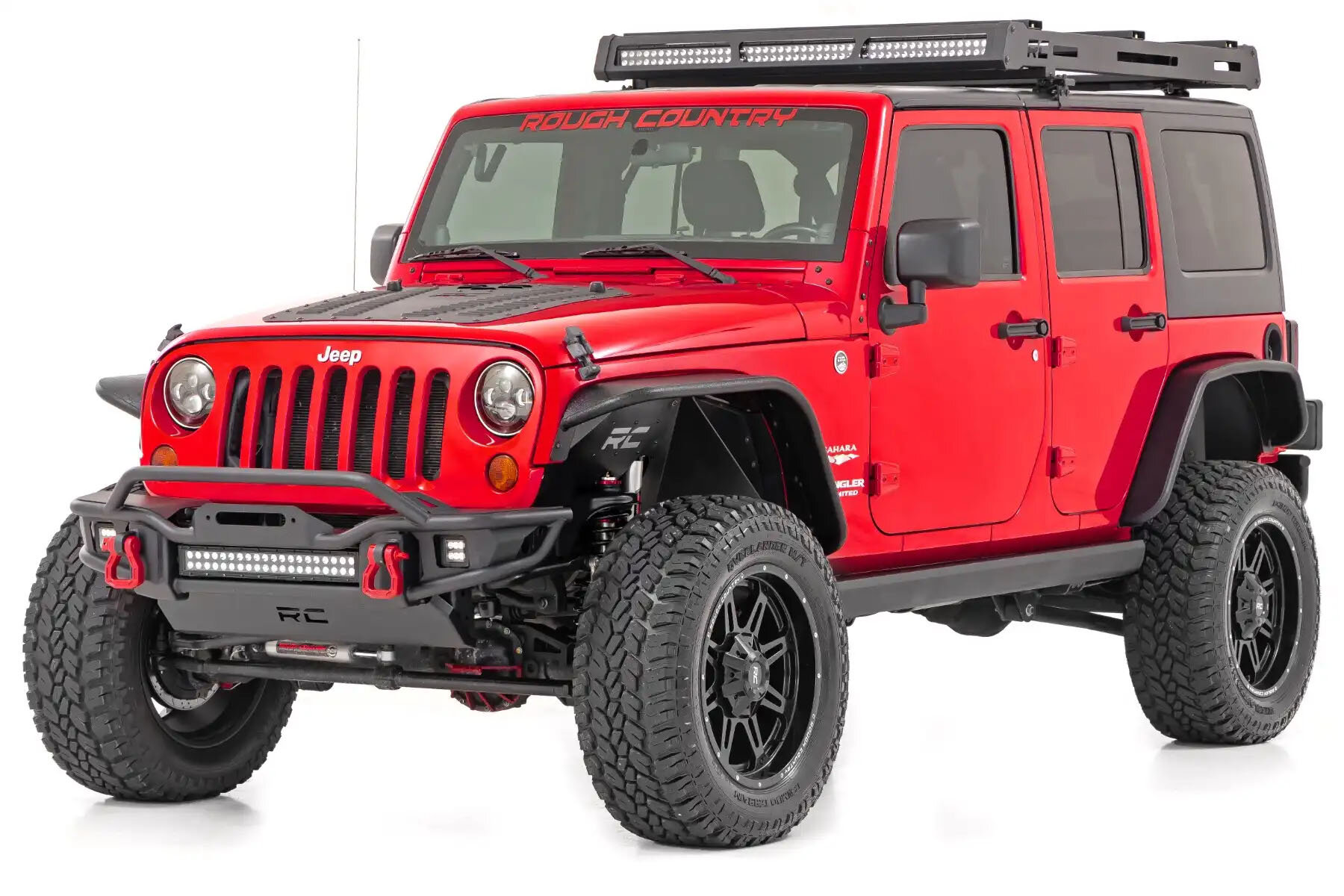 Rough Country PSR610330 Power Running Boards - Dual Electric Motor for  07-18 Jeep Wrangler JK Unlimited 4-Door | Quadratec
