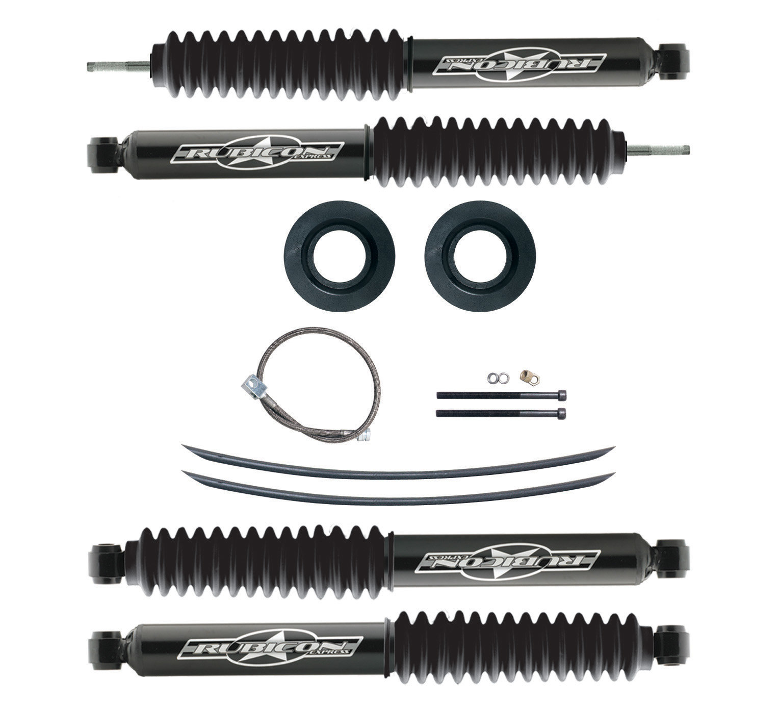 Rubicon Express 2" Standard Suspension System with AddaLeafs and Twin