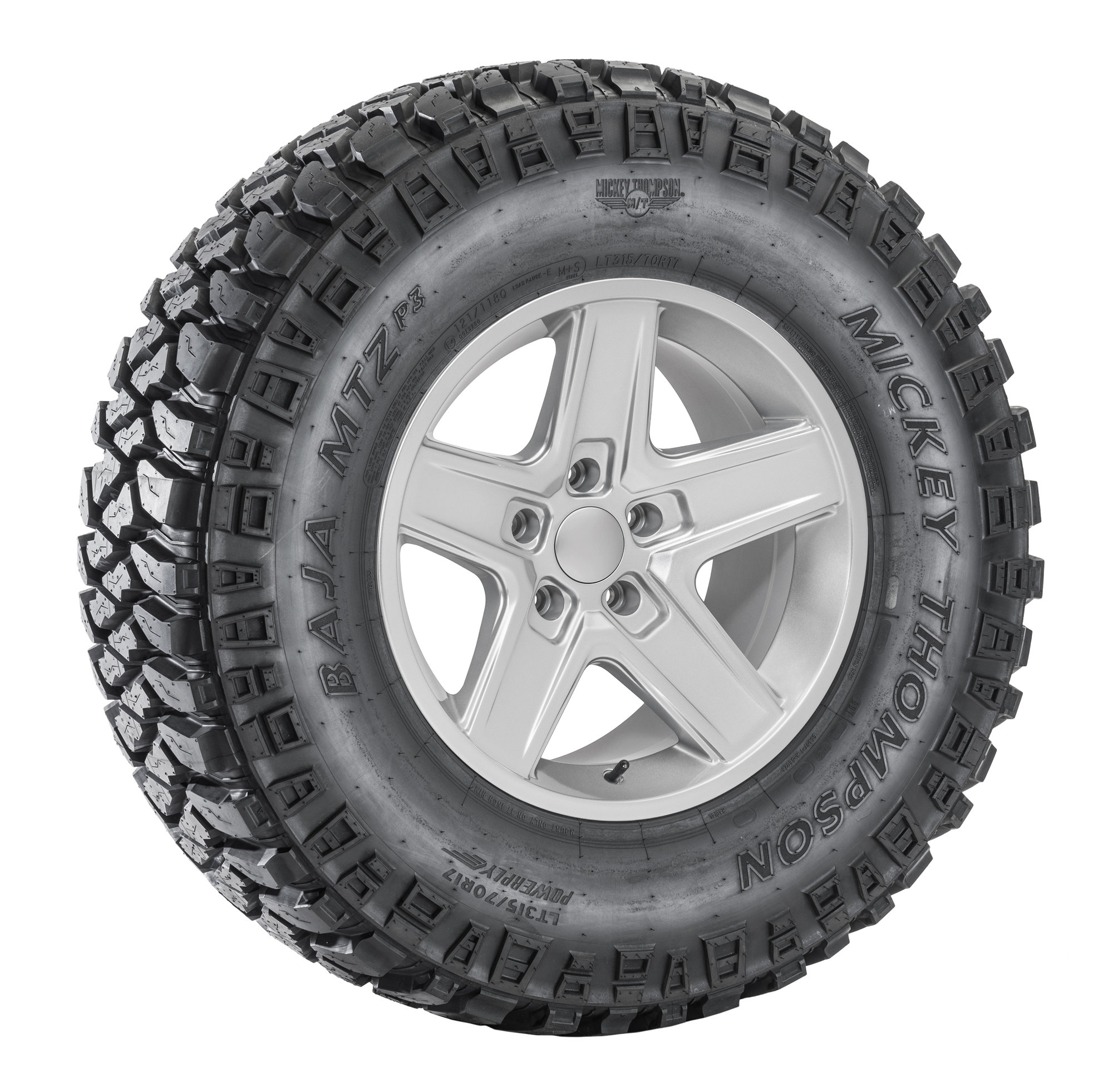 Quadratec Rubicon Xtreme Wheel in Silver with Mickey Thompson Baja MTZ Tire for 8406 Jeep