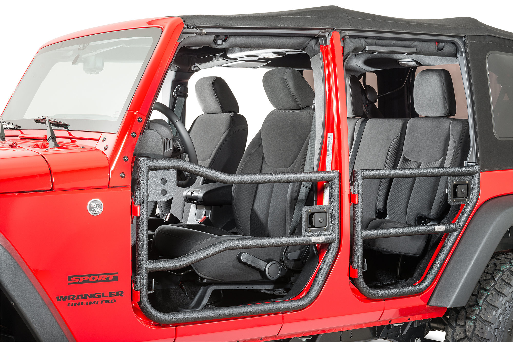 Rugged Ridge 1150926 Front And Rear Tube Doors With Eclipse Screens