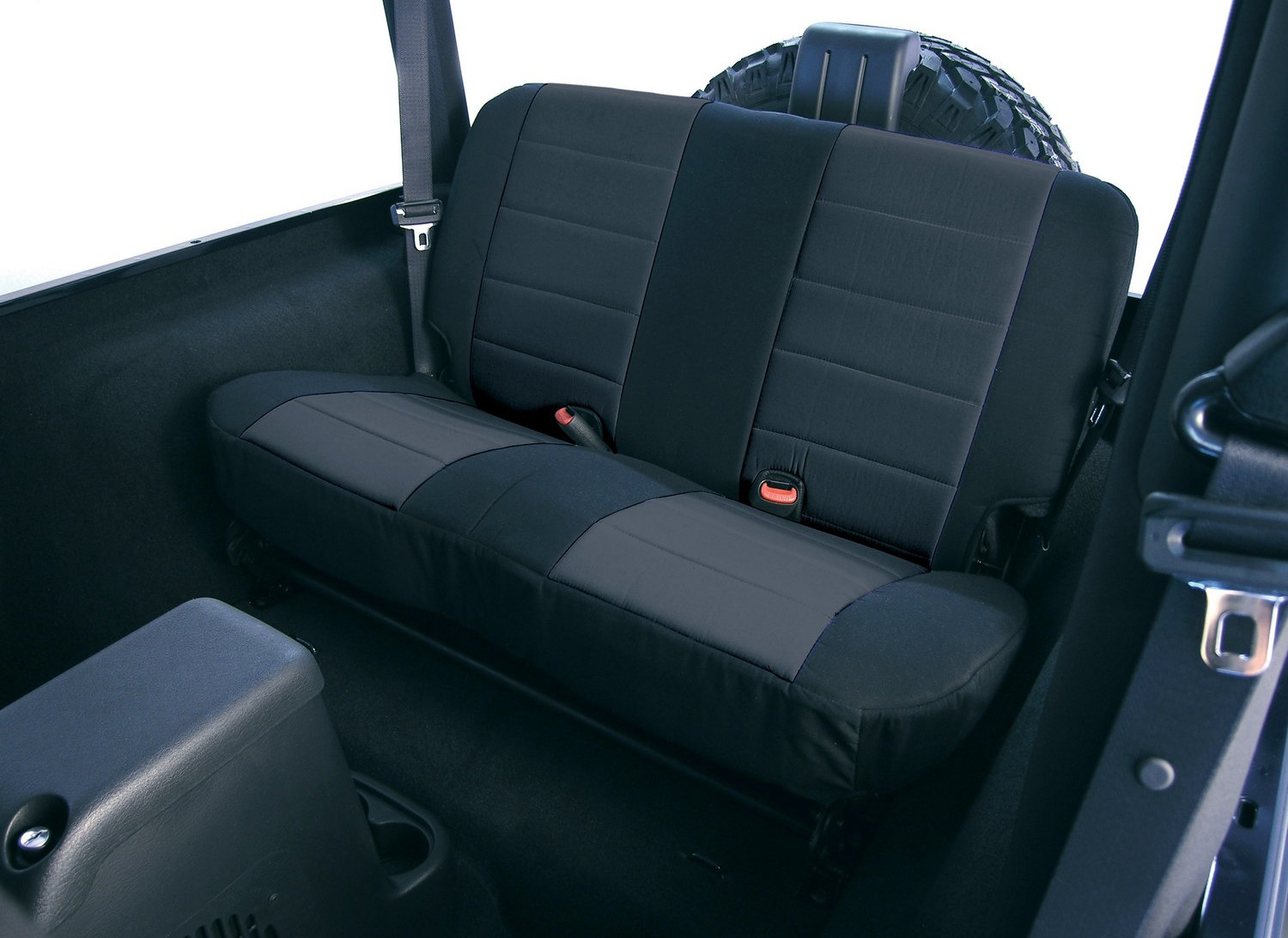 Rugged Ridge Neoprene Custom-Fit Rear Seat Cover for 97-02 Jeep Wrangler TJ  | Quadratec