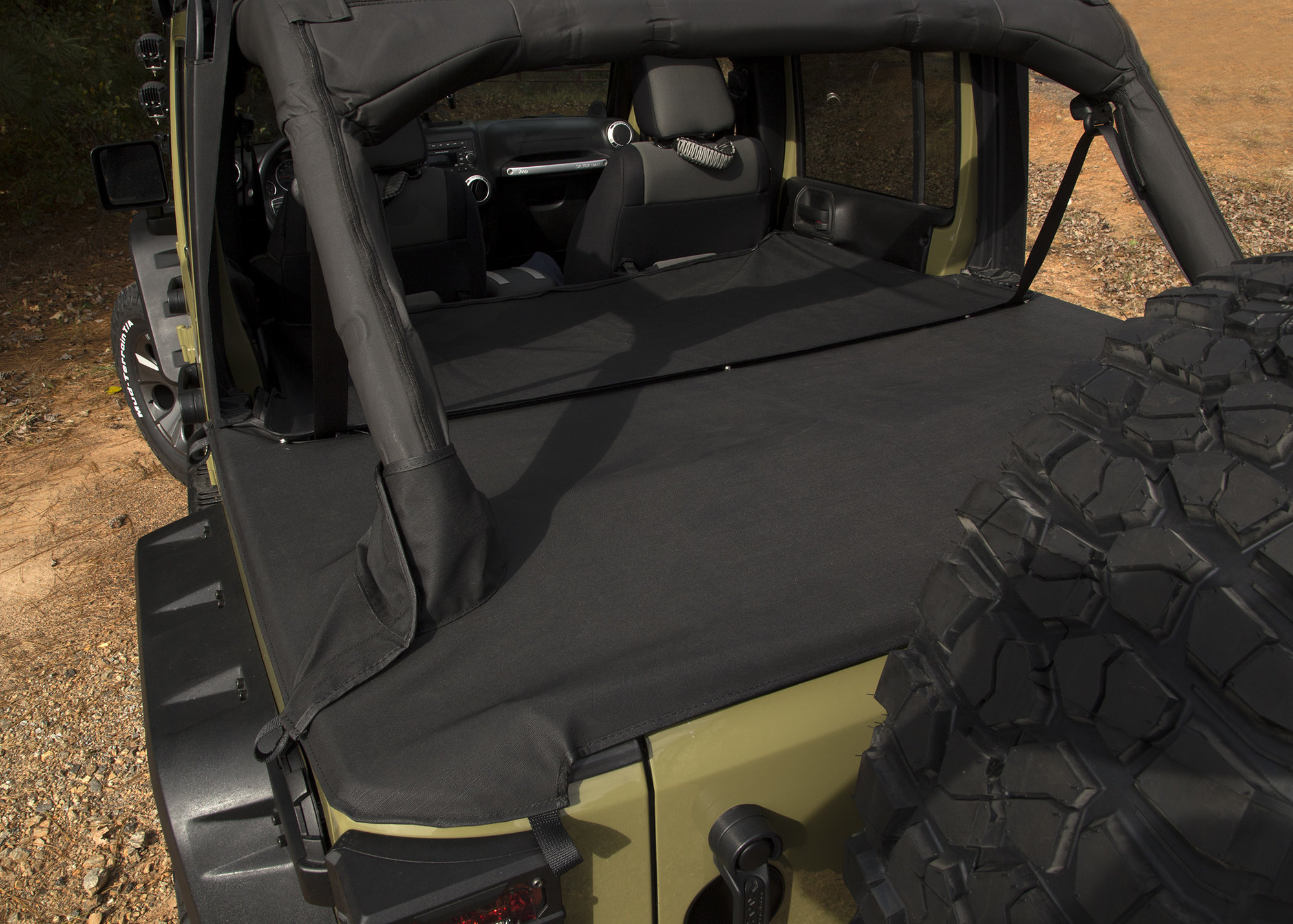 Rugged Ridge  Tonneau Cover Extension for 07-18 Jeep Wrangler  Unlimited JK 4 Door | Quadratec