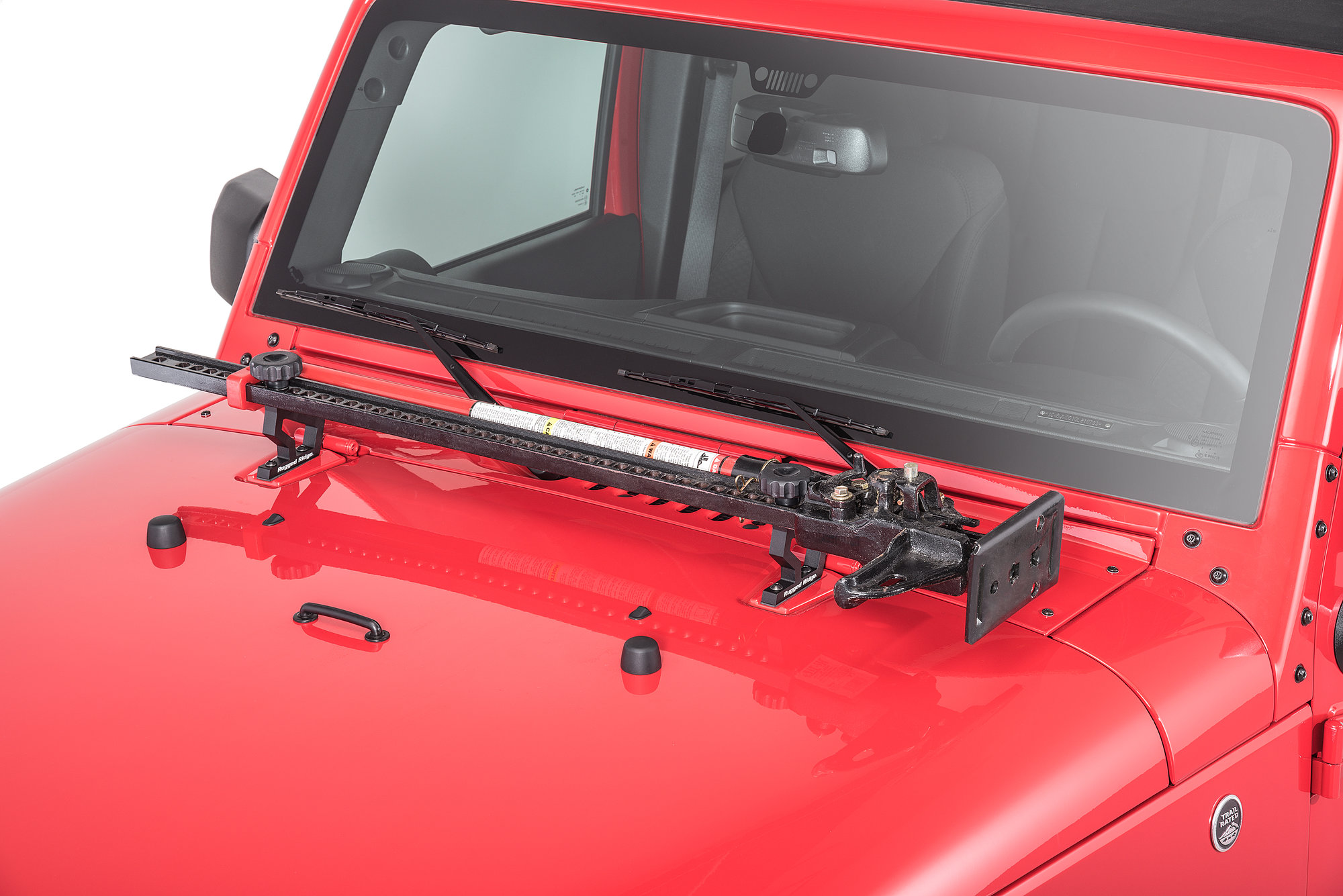Rugged Ridge 11586 04 Hi Lift Hood Mount For 07 18 Jeep Wrangler Jk Quadratec