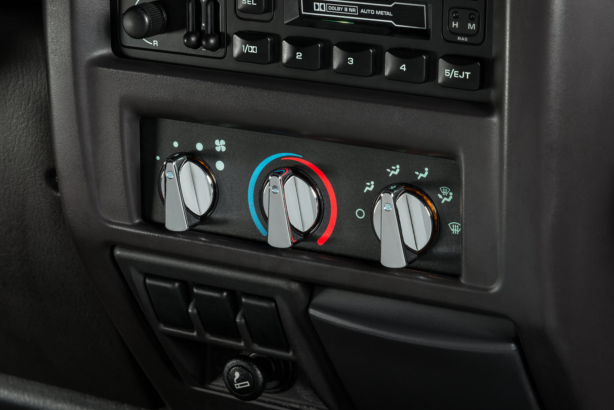 Rugged Ridge Billet Aluminum Climate Control Knobs For 98
